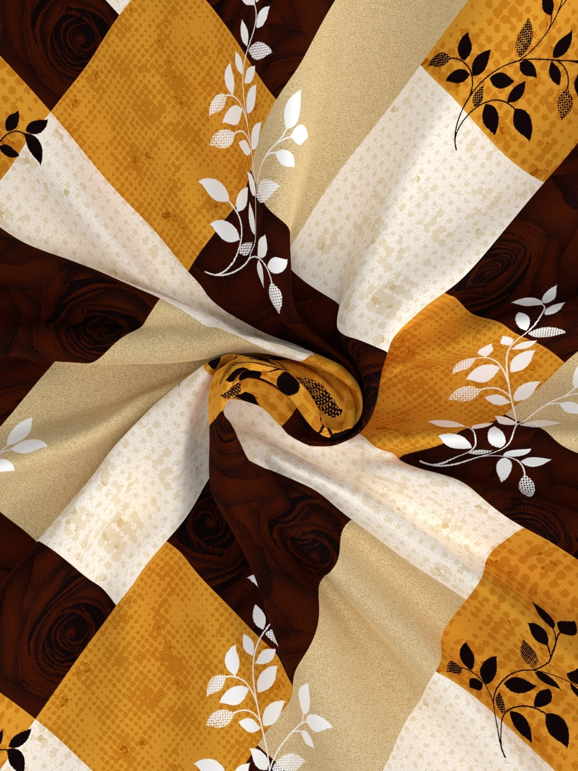 A-4969 - Pure Cotton 180 TC King Size Double Bedsheet (274X274) with Two Pillow Covers (50X76)