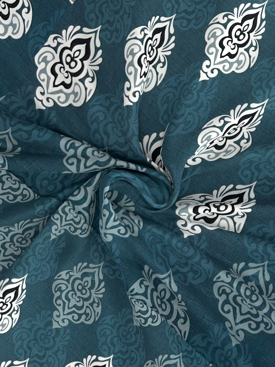 A-4981 - Pure Cotton 180 TC Queen Size Double Bedsheet (228X254) with Two Pillow Covers (43X68)