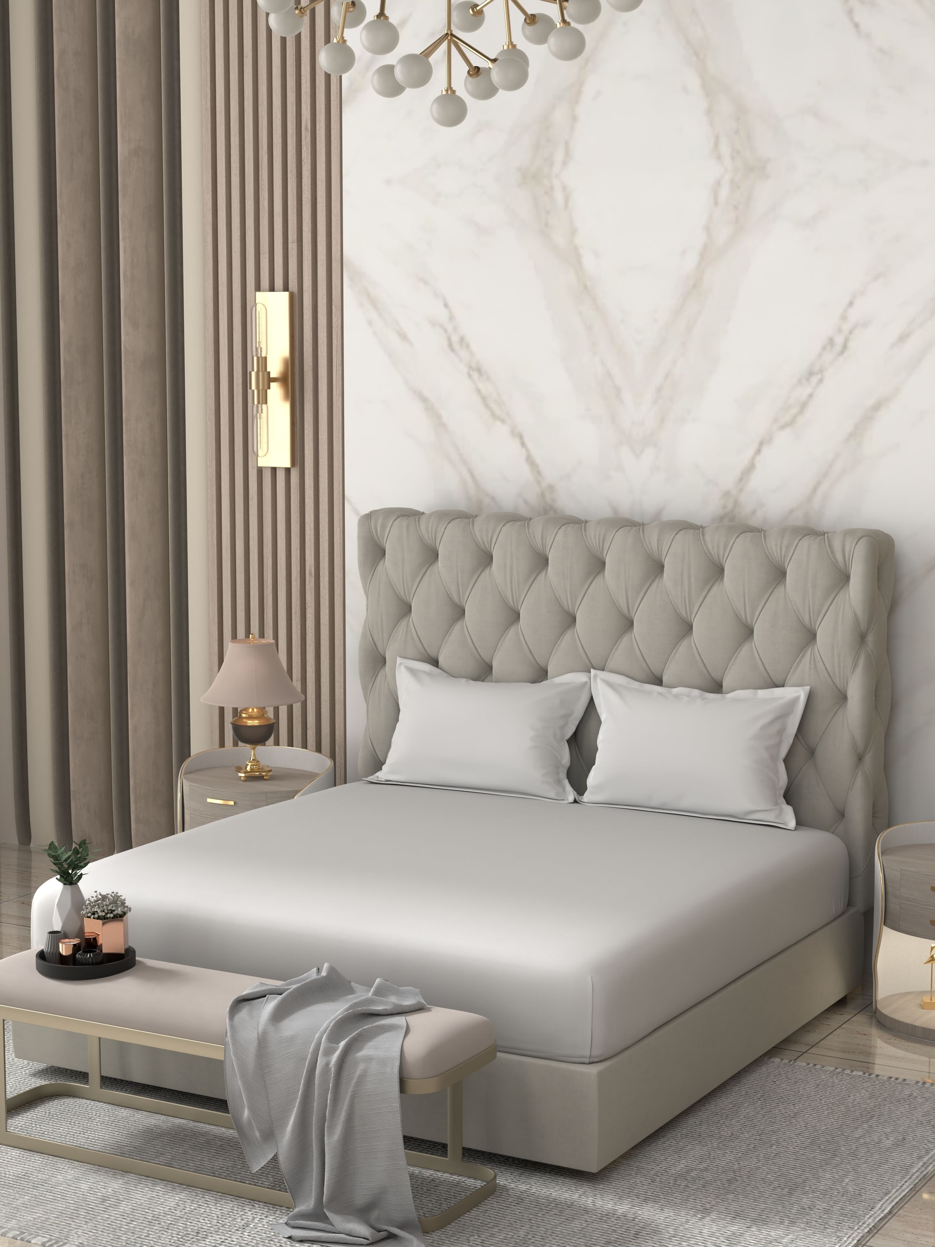 Pure Decor Pure Cotton King Size Double Bedsheet