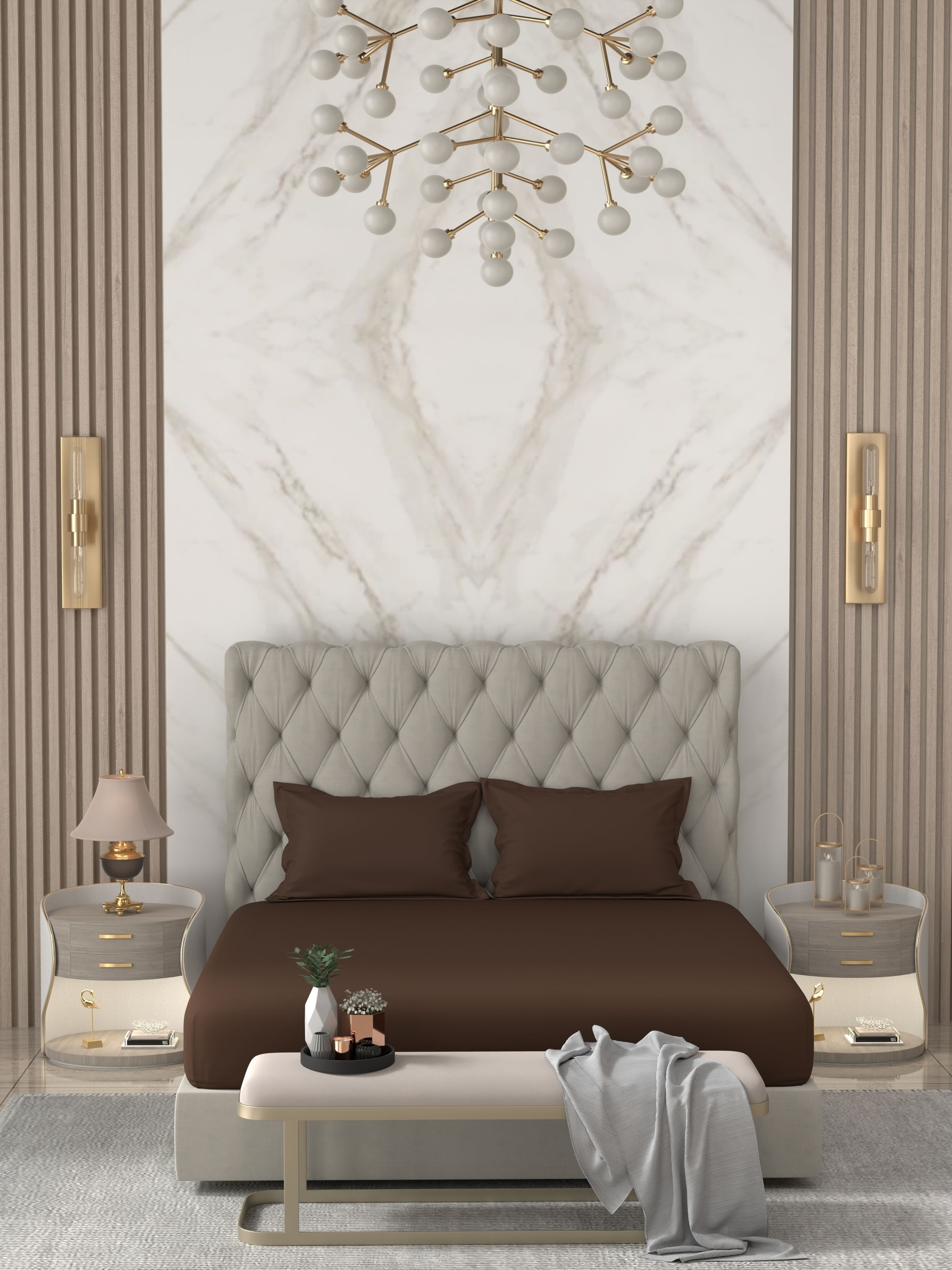 Pure Decor Pure Cotton King Size Double Bedsheet