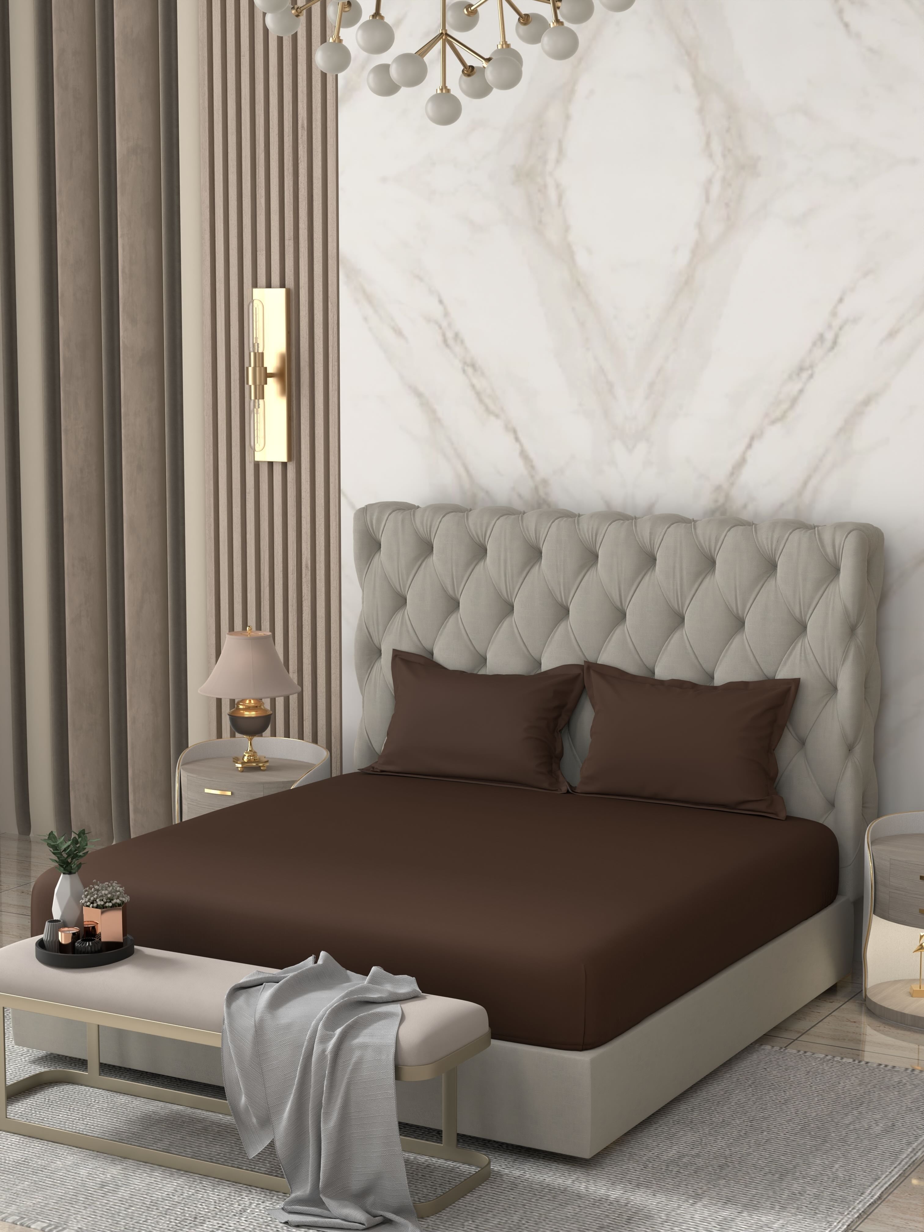 Pure Decor Pure Cotton King Size Double Bedsheet