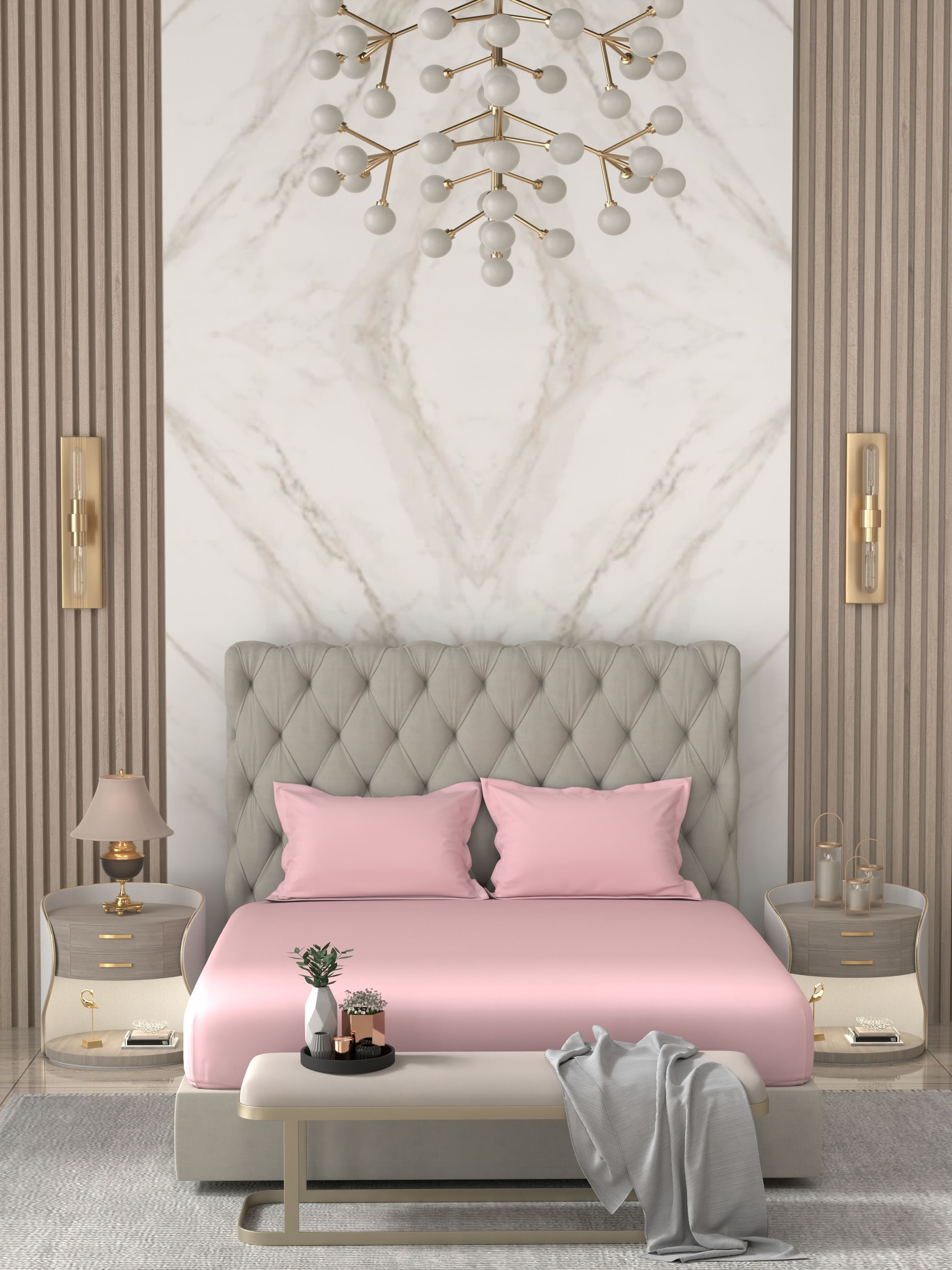 Pure Decor Pure Cotton King Size Double Bedsheet