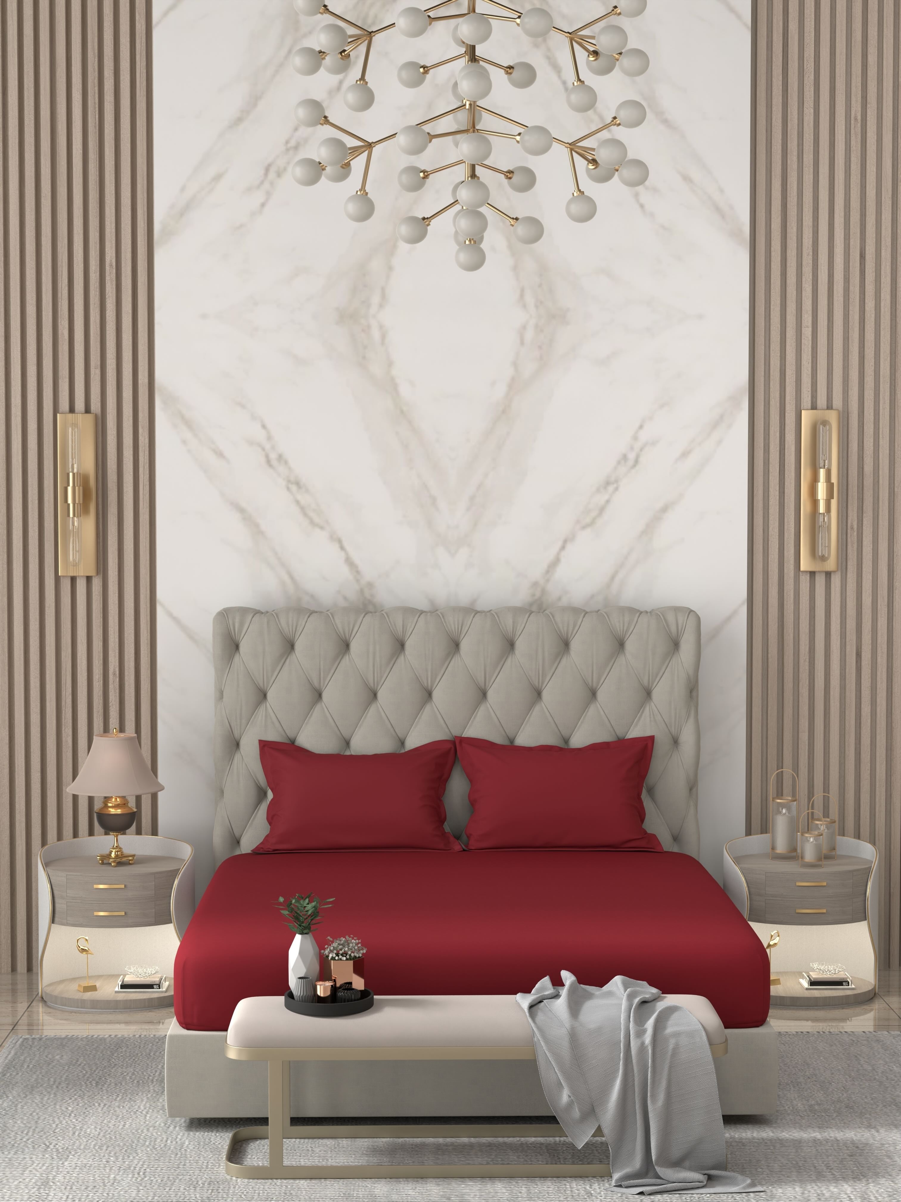 Pure Decor Pure Cotton King Size Double Bedsheet
