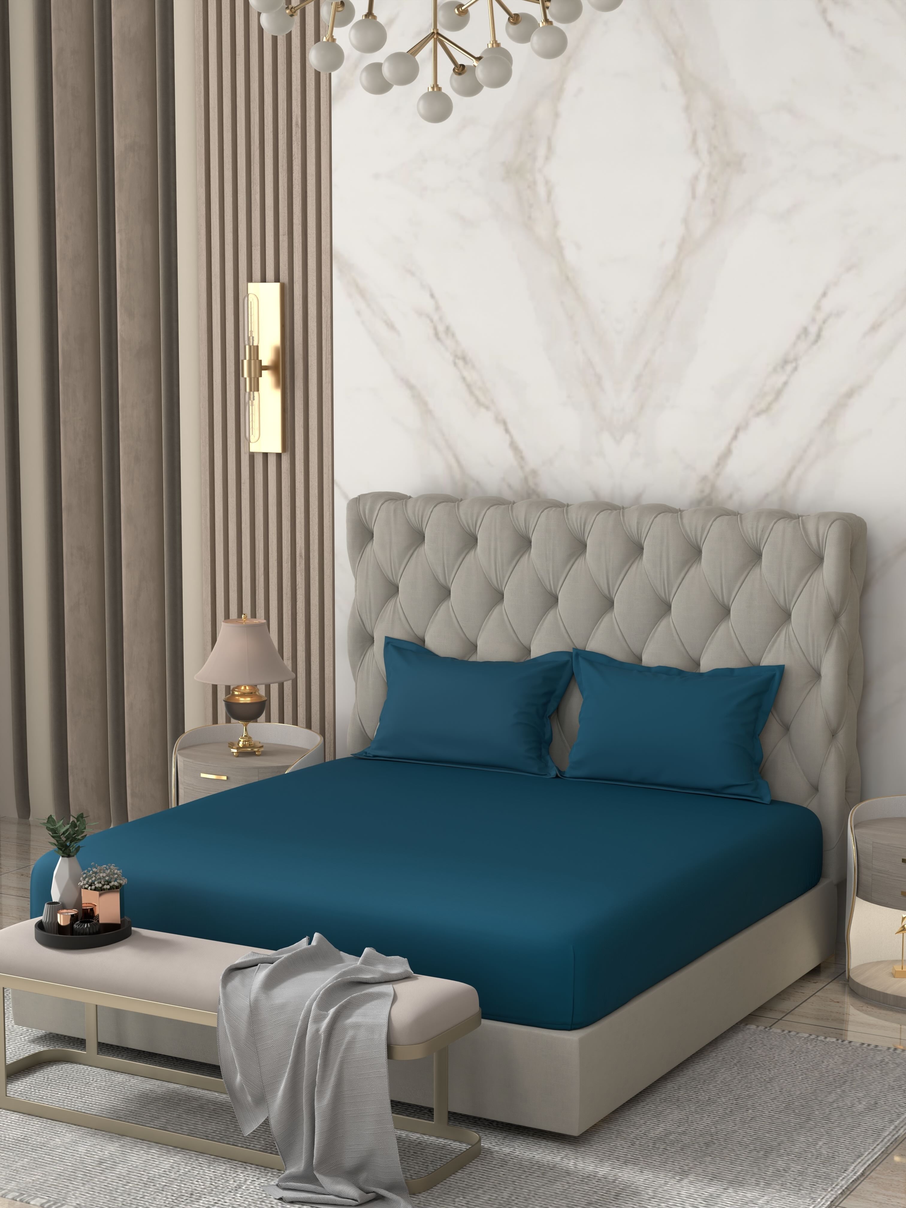 Pure Decor Pure Cotton King Size Double Bedsheet