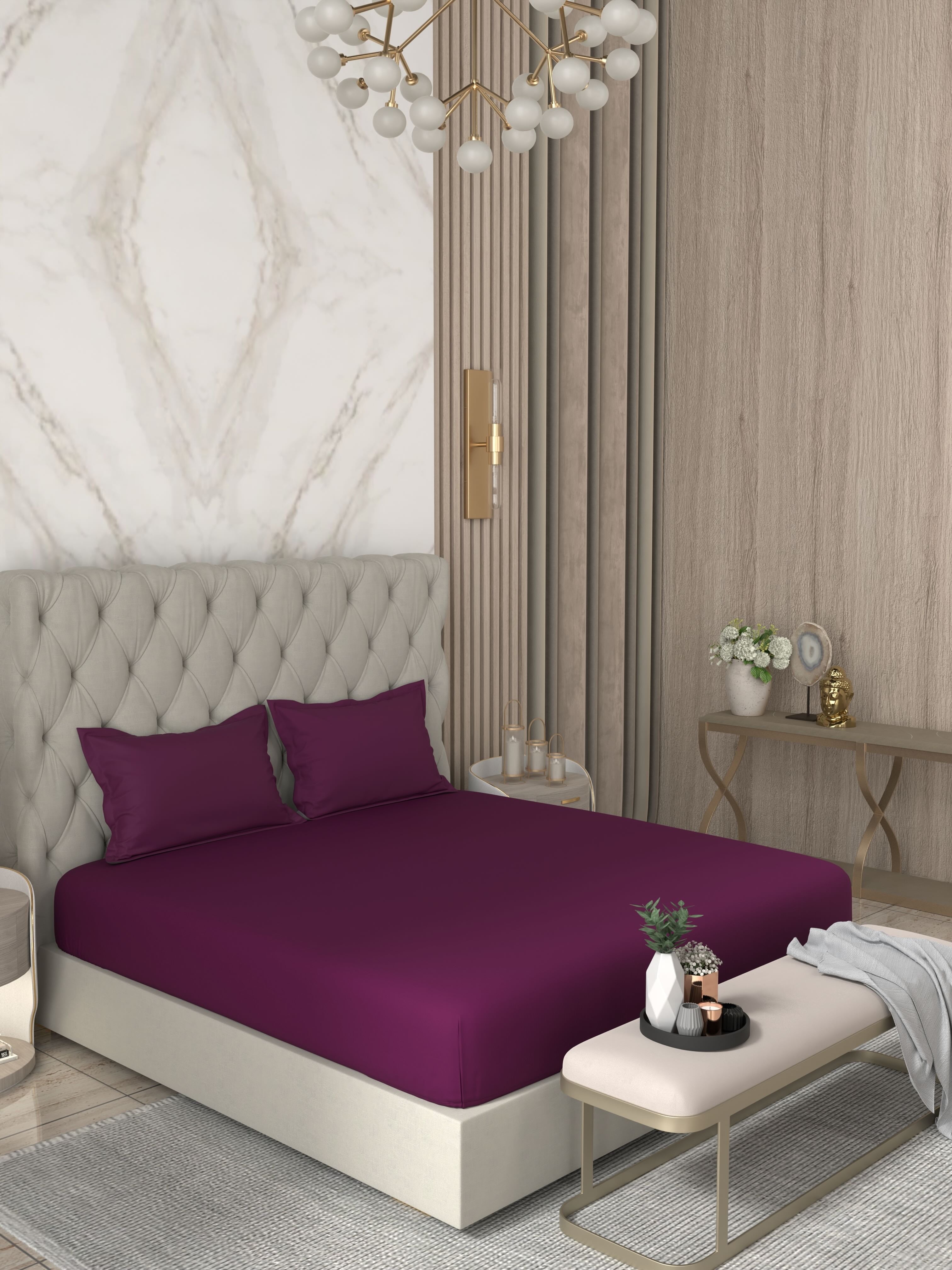 Pure Decor Pure Cotton King Size Double Bedsheet