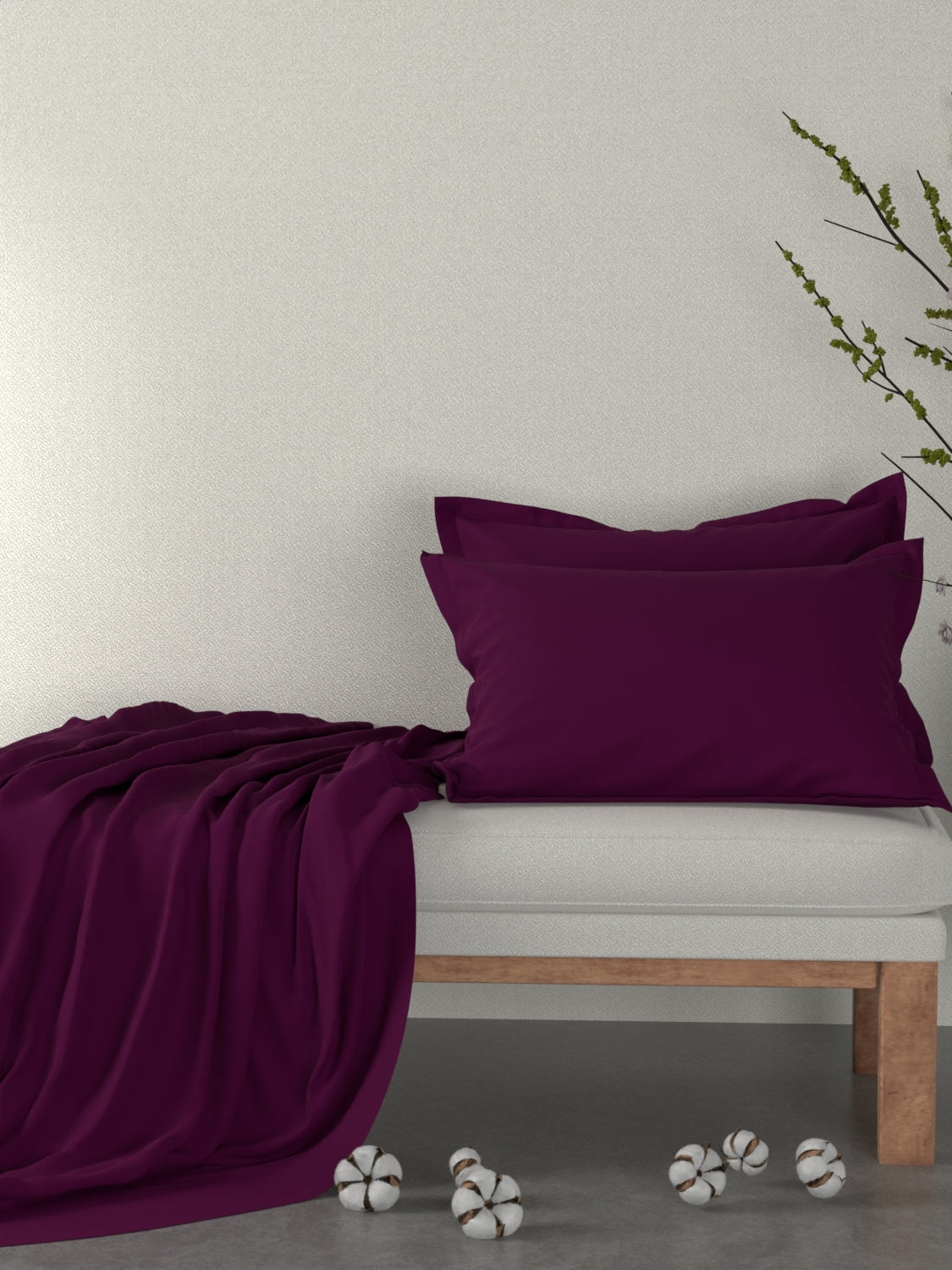 Pure Decor Pure Cotton King Size Double Bedsheet