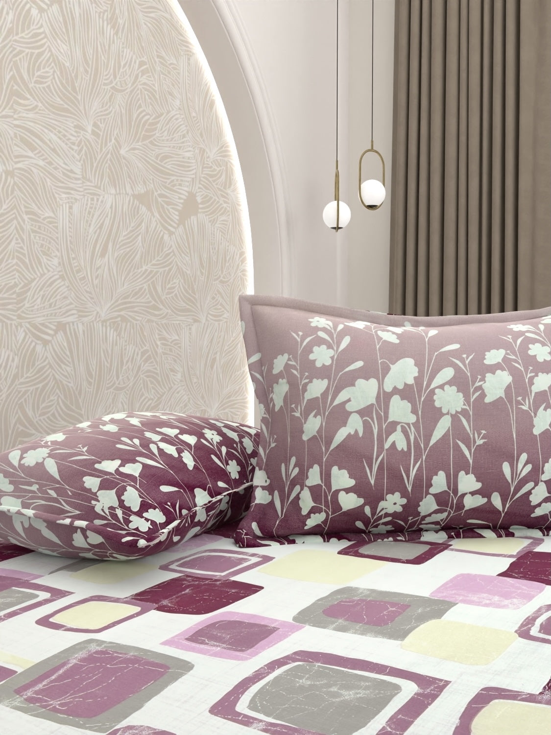 Pure Decor Pure Cotton Queen Size Double Bedsheet