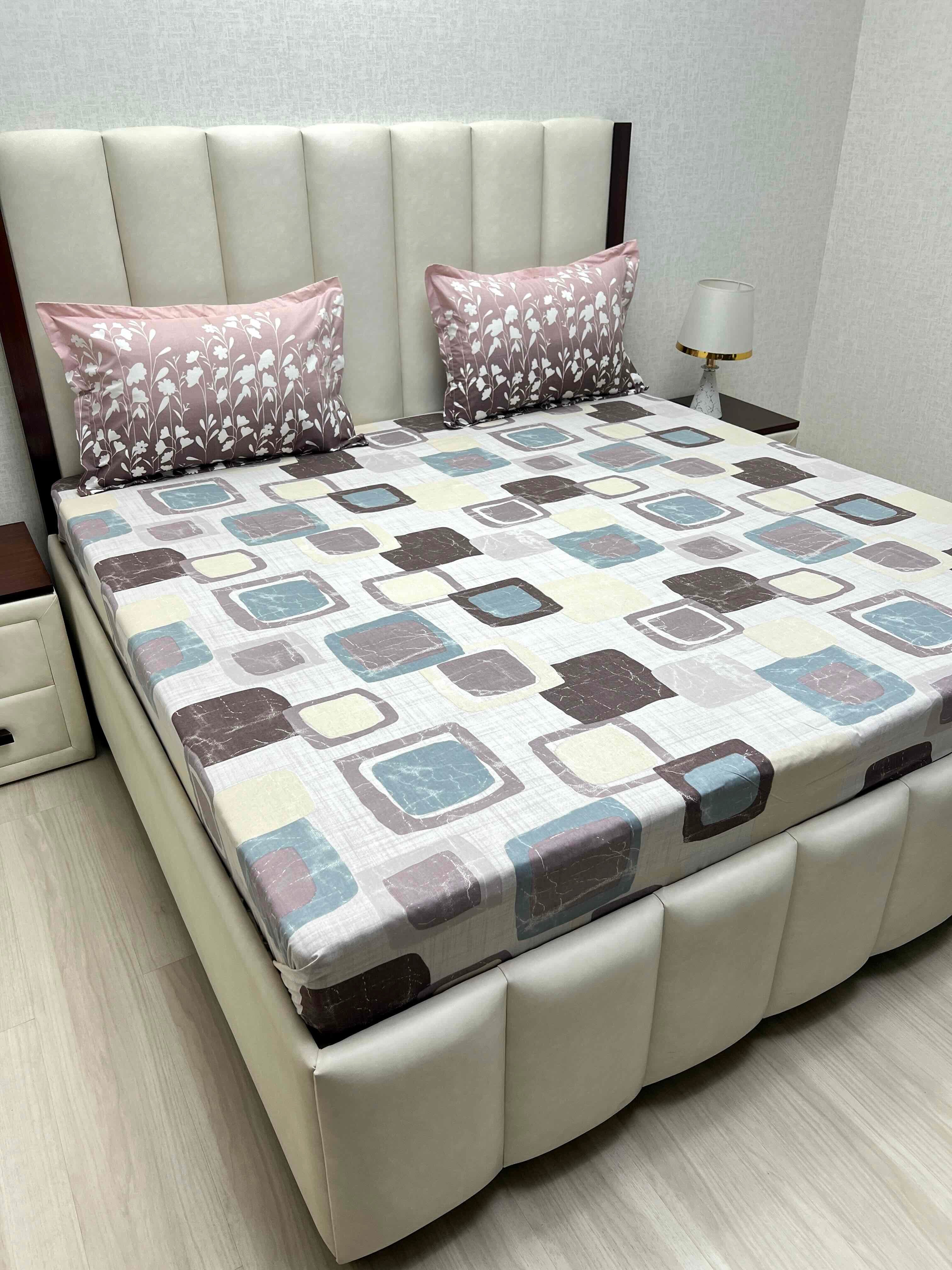 Pure Decor Pure Cotton Queen Size Double Bedsheet