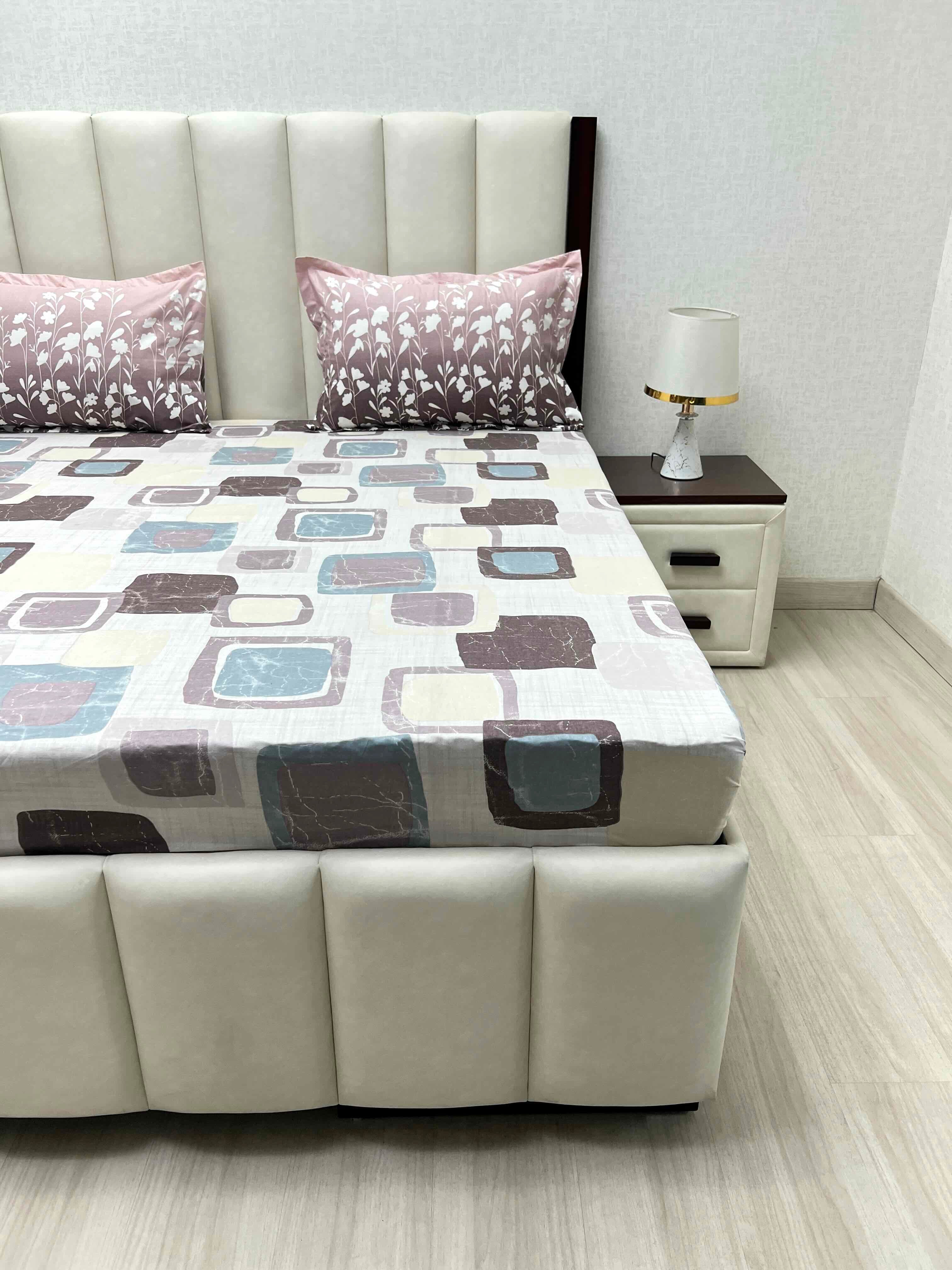 Pure Decor Pure Cotton Queen Size Double Bedsheet
