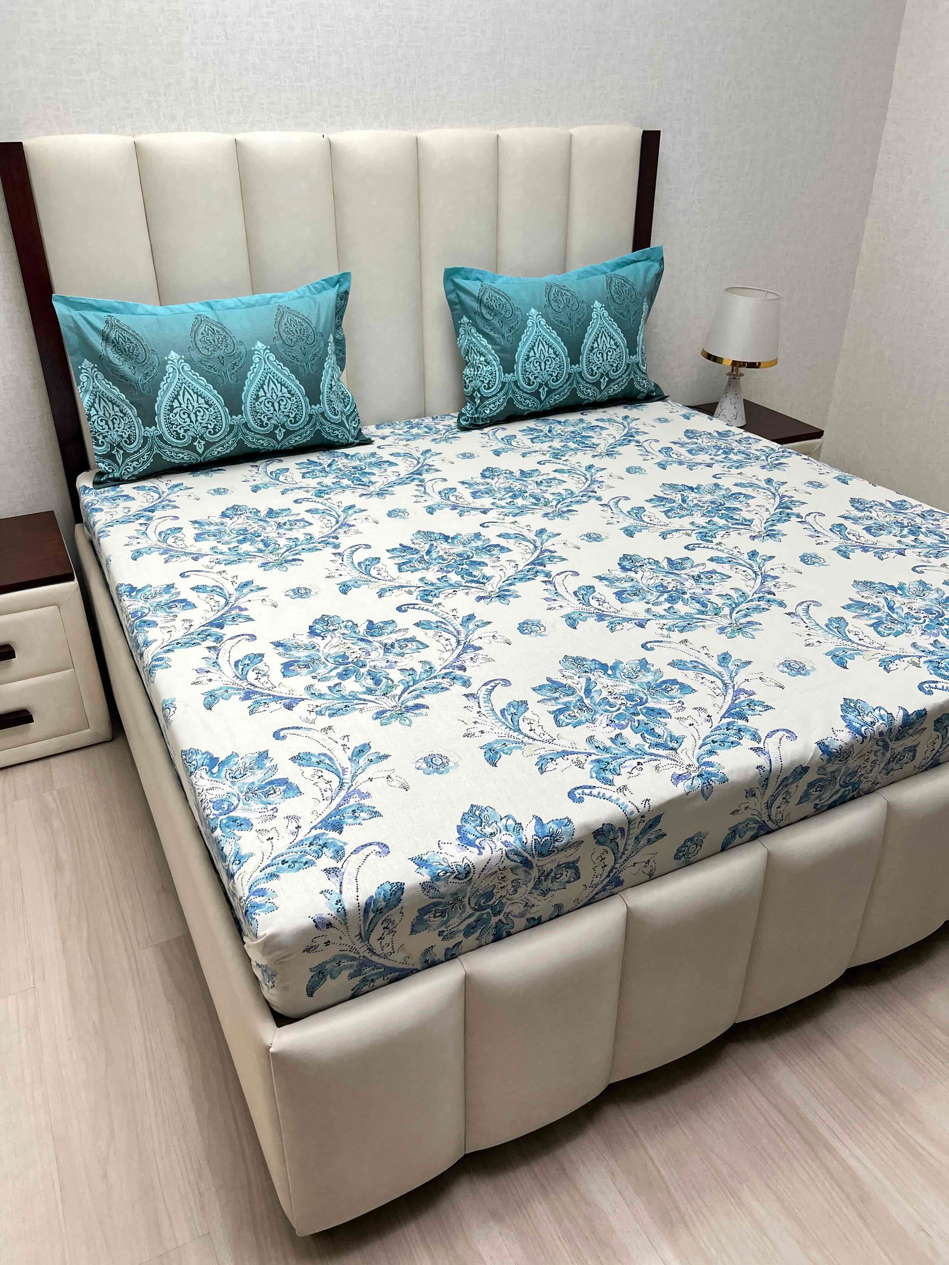 Pure Decor Pure Cotton Queen Size Double Bedsheet