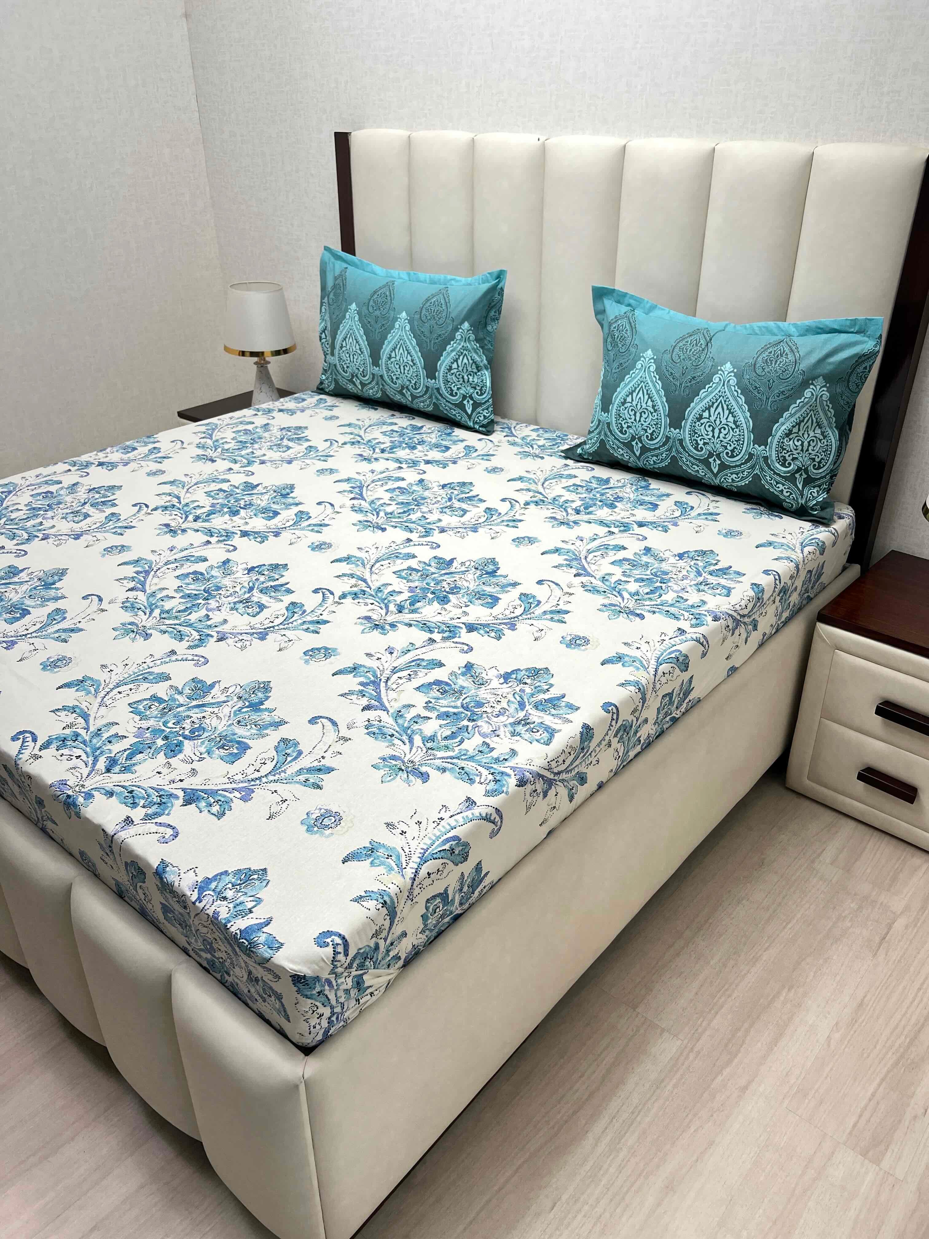 Pure Decor Pure Cotton Queen Size Double Bedsheet