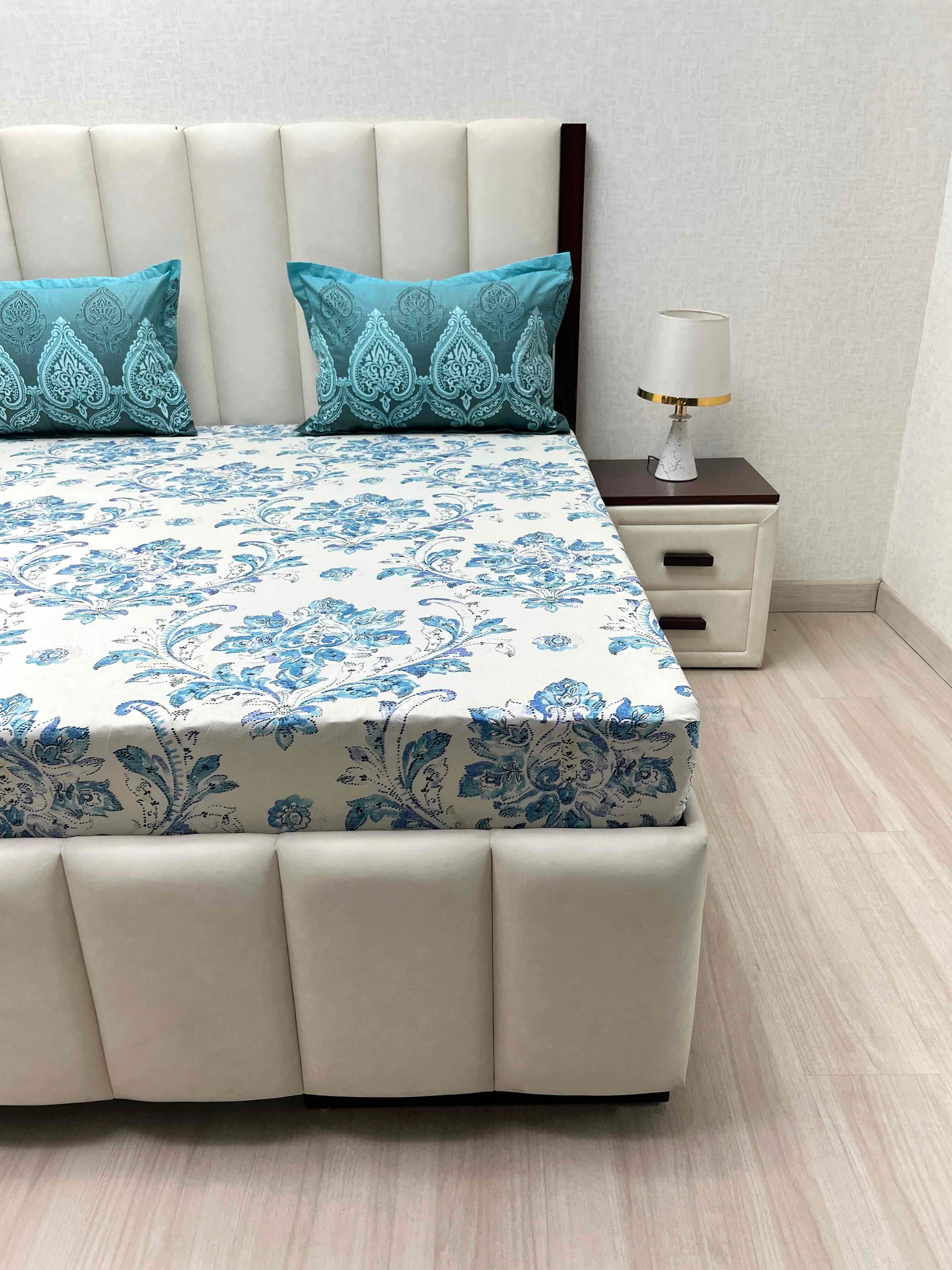 Pure Decor Pure Cotton Queen Size Double Bedsheet