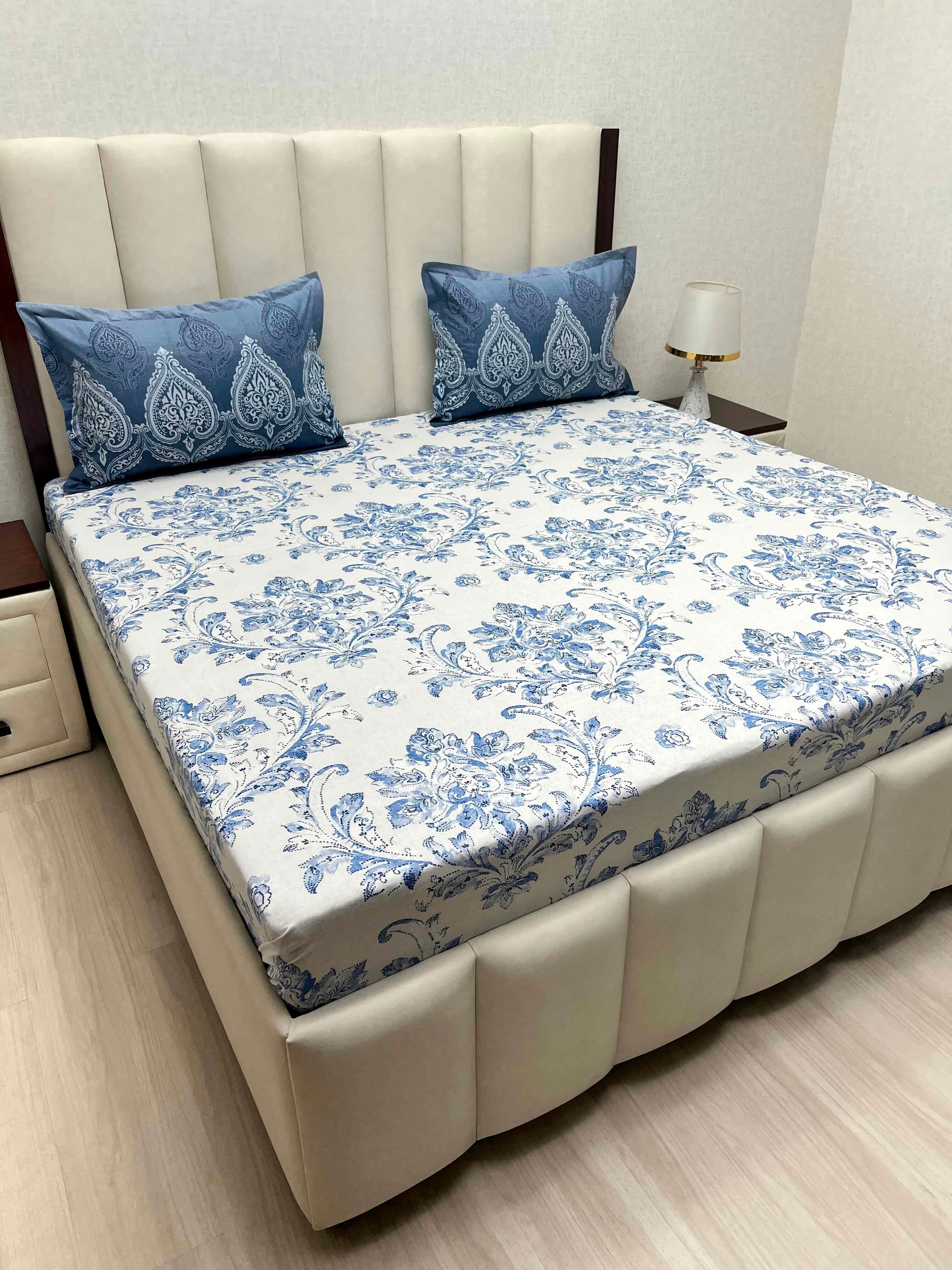 Pure Decor Pure Cotton Queen Size Double Bedsheet