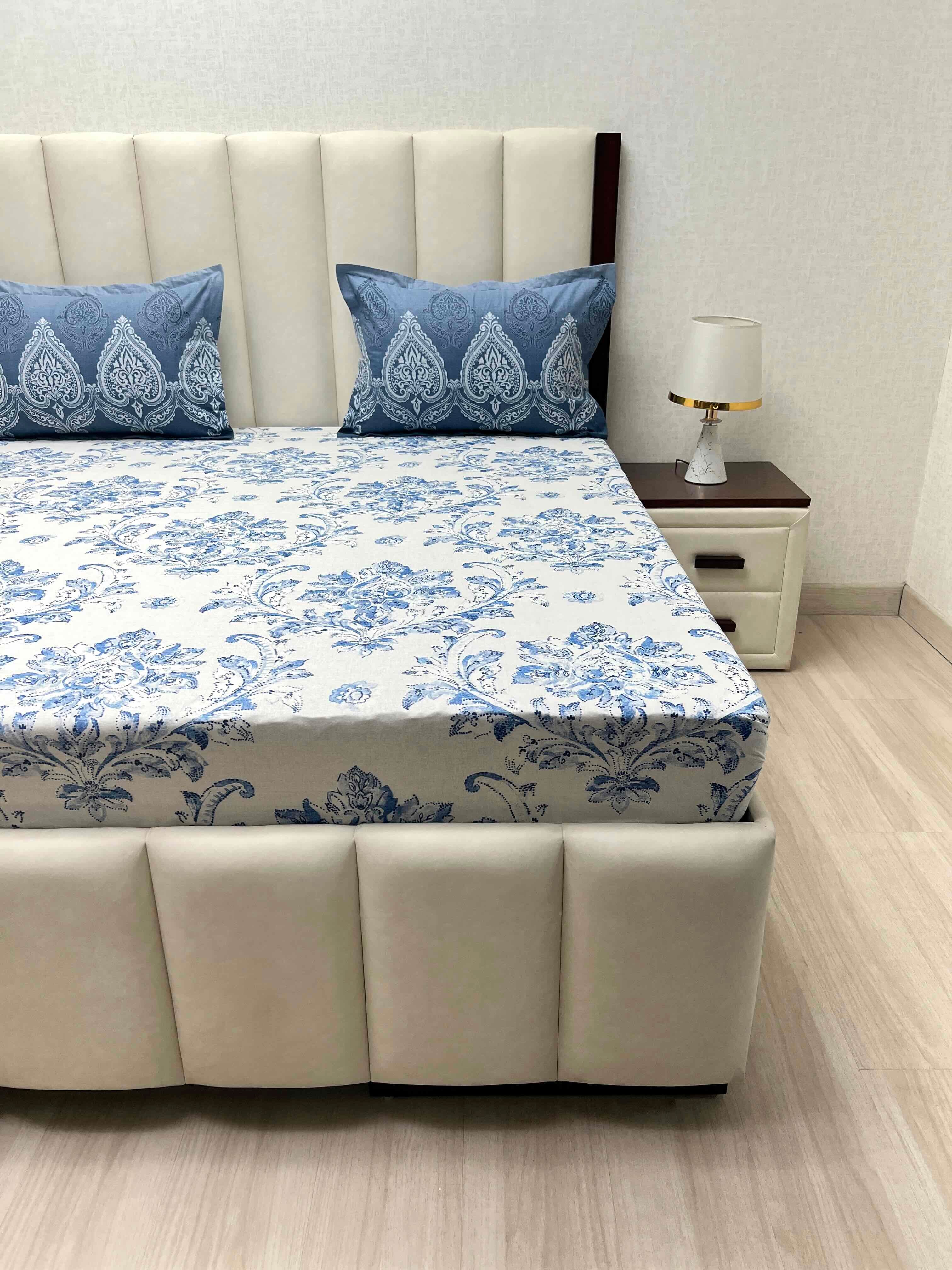 Pure Decor Pure Cotton Queen Size Double Bedsheet
