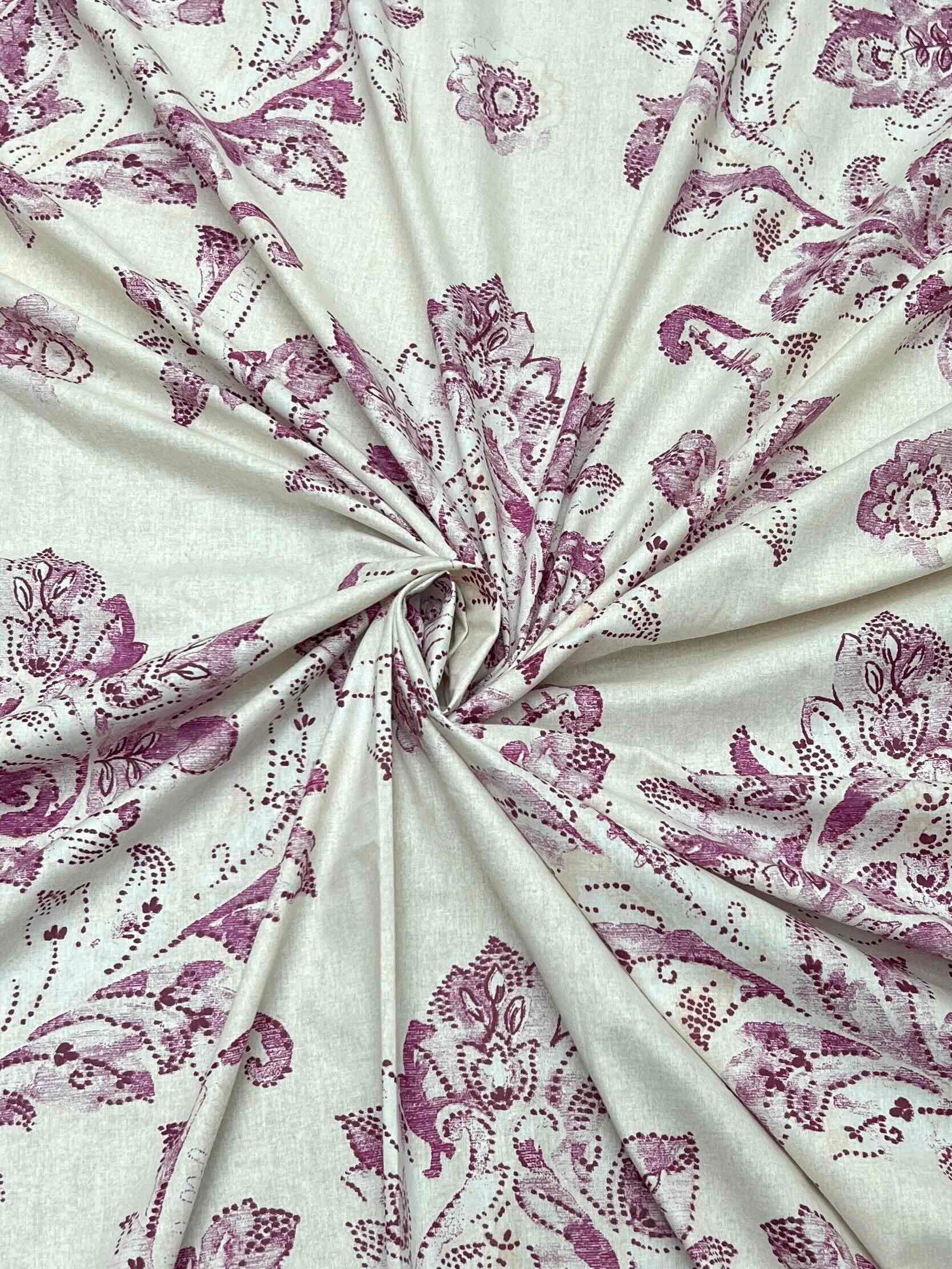 Pure Decor Pure Cotton Queen Size Double Bedsheet