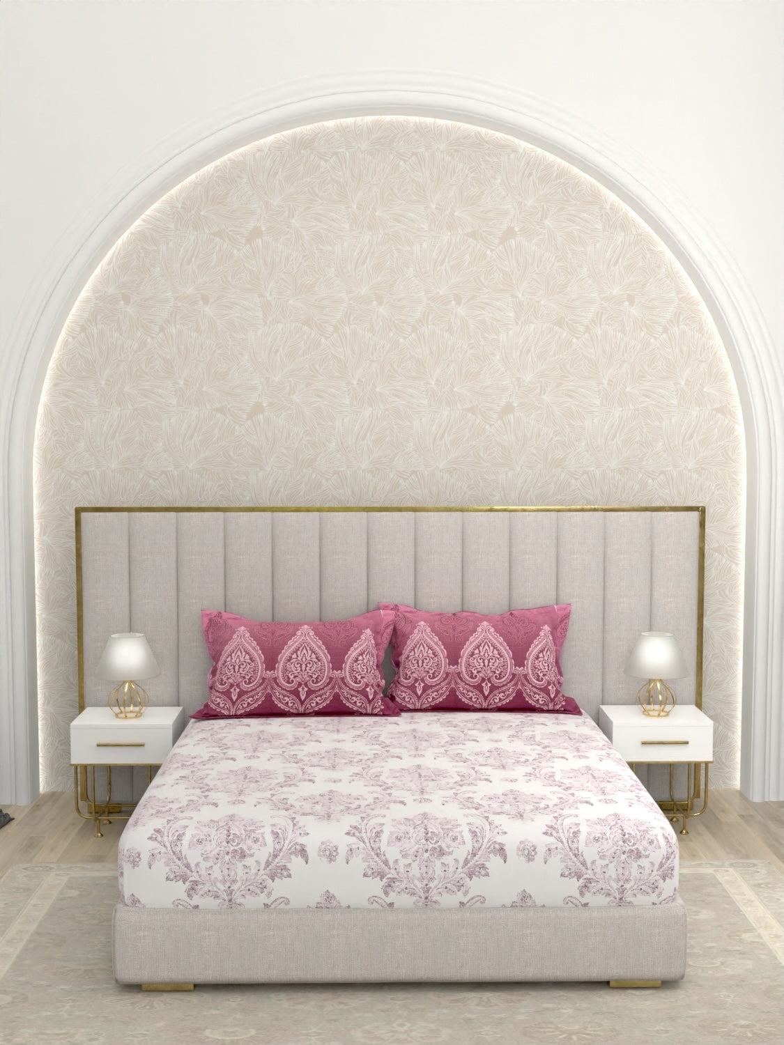 Pure Decor Pure Cotton Queen Size Double Bedsheet