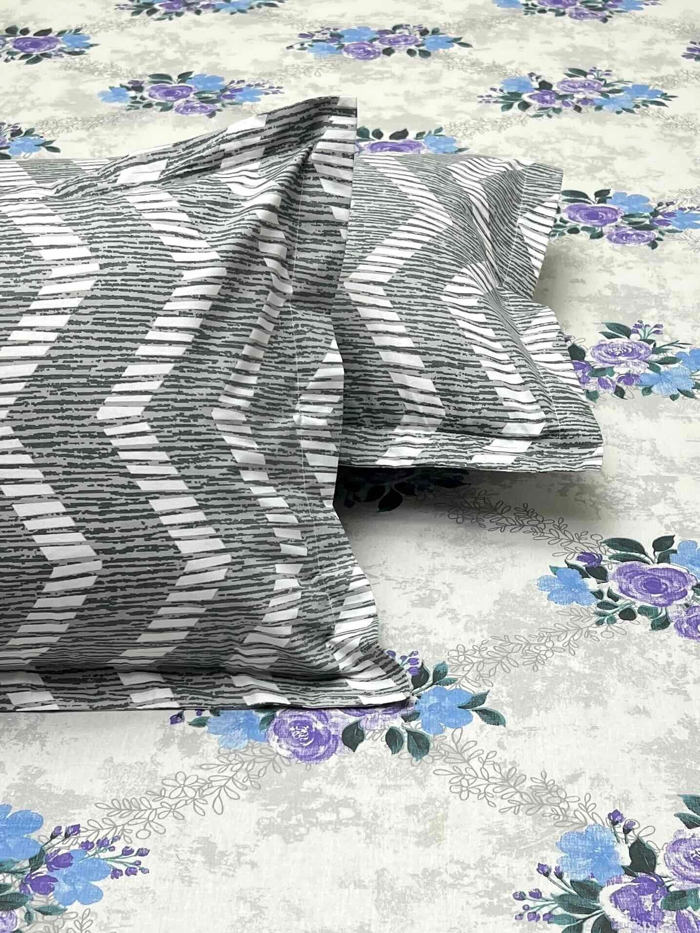 Pure Decor Pure Cotton Queen Size Double Bedsheet