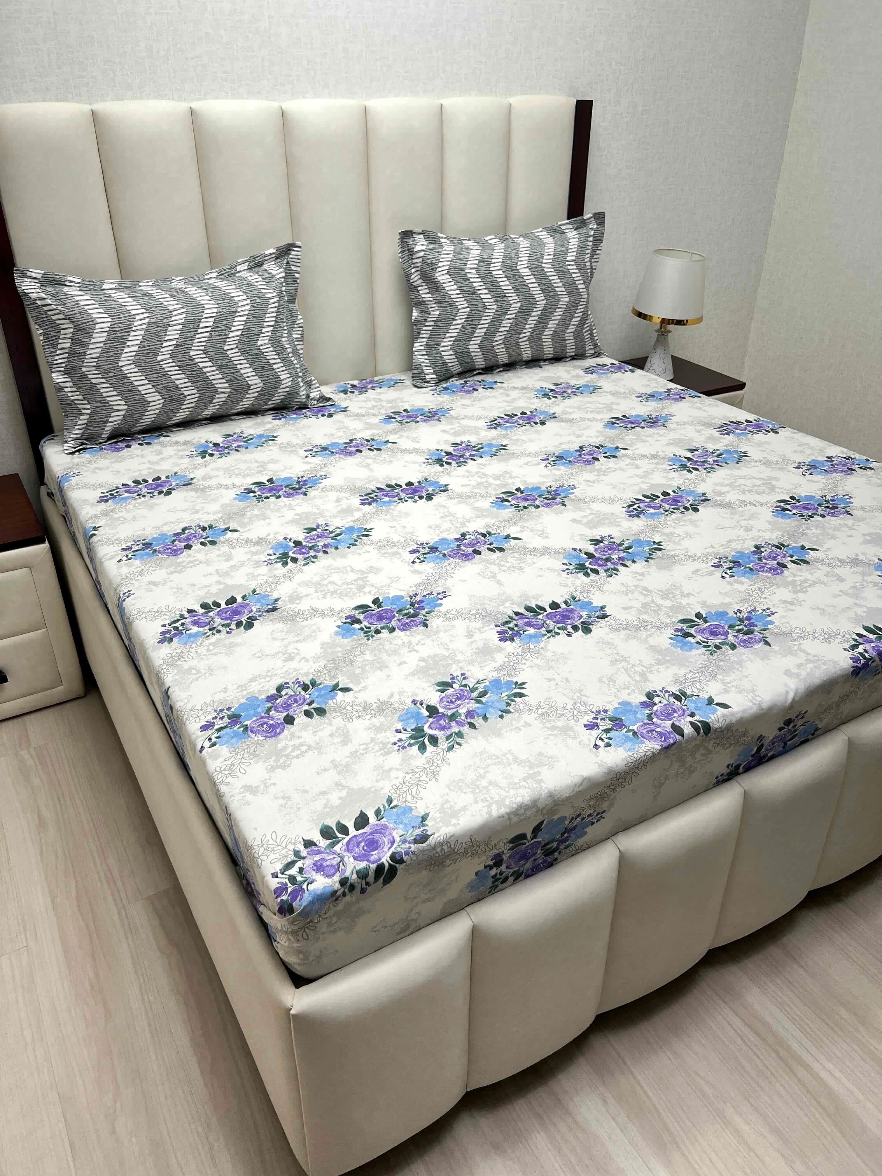 Pure Decor Pure Cotton Queen Size Double Bedsheet