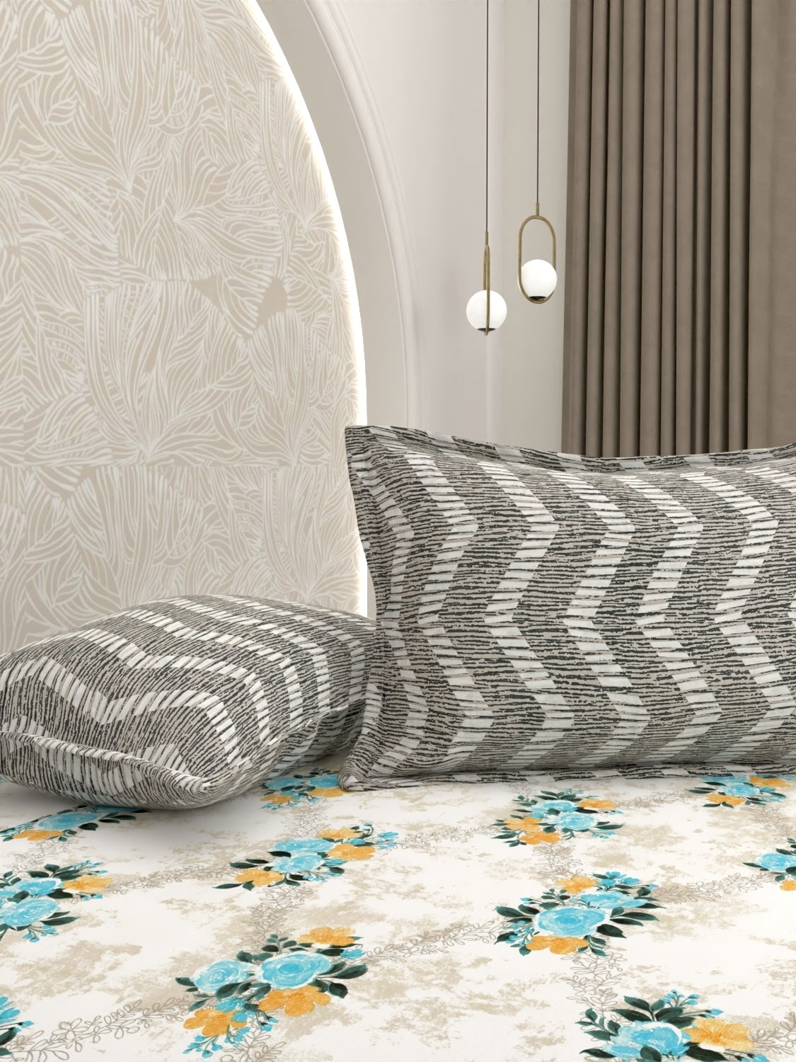 Pure Decor Pure Cotton Queen Size Double Bedsheet