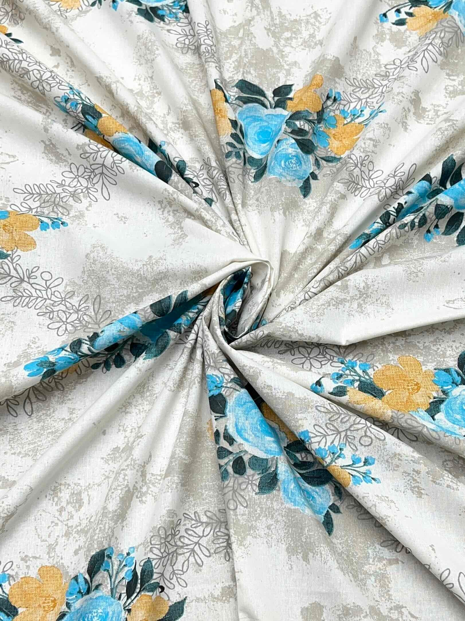 Pure Decor Pure Cotton Queen Size Double Bedsheet