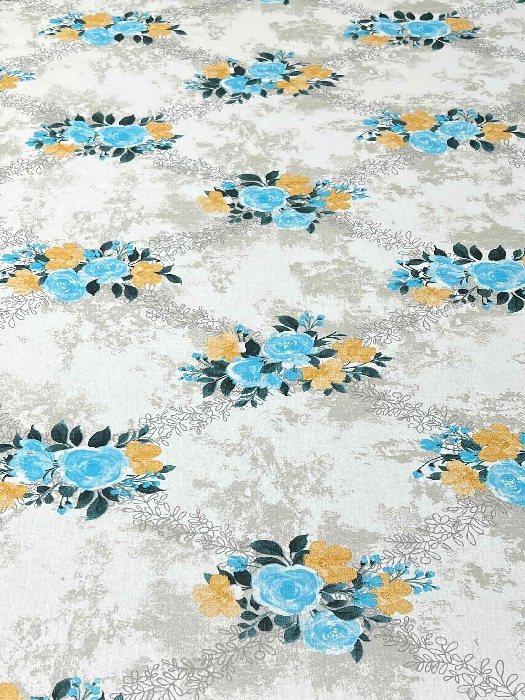 Pure Decor Pure Cotton Queen Size Double Bedsheet