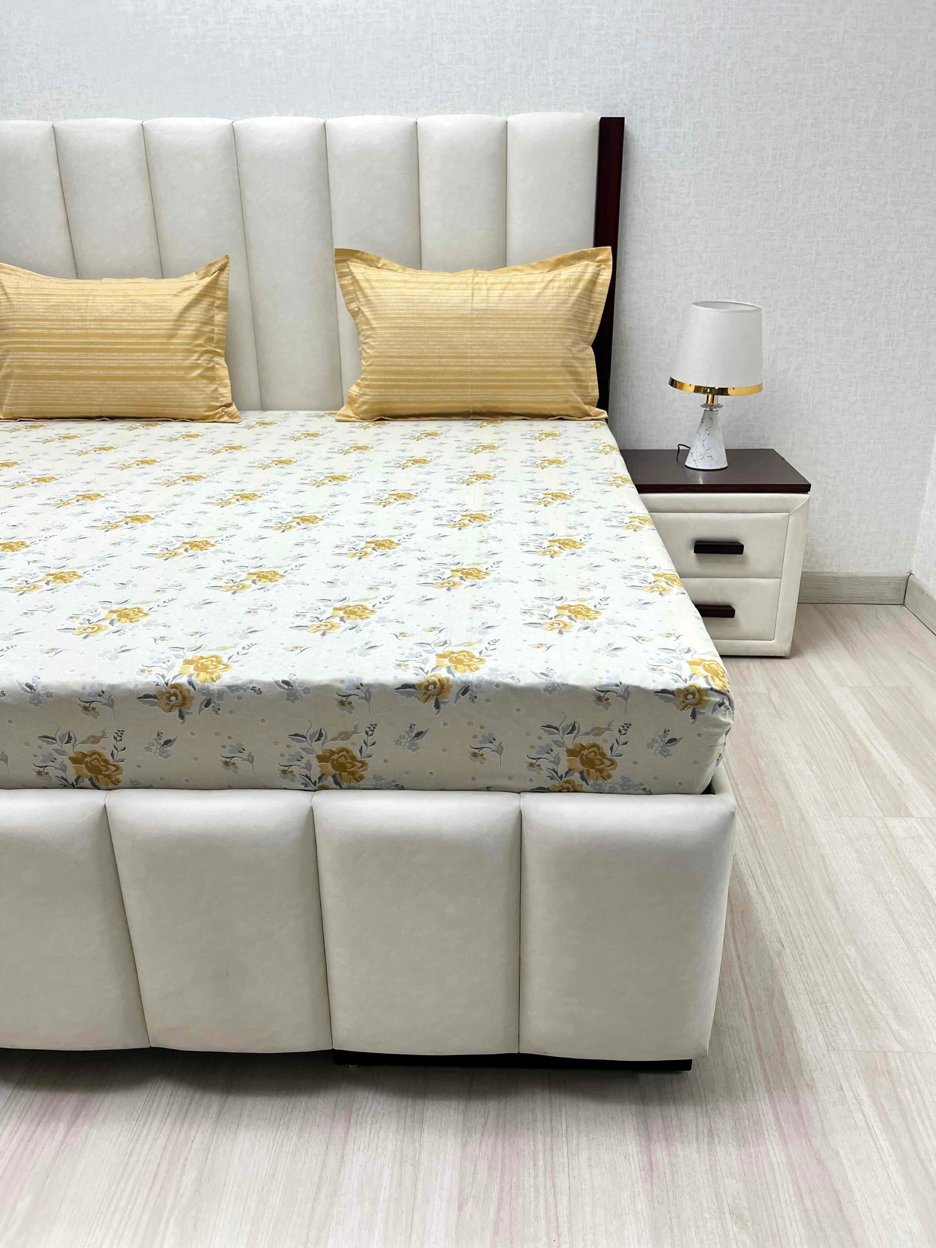 Pure Decor Pure Cotton Queen Size Double Bedsheet