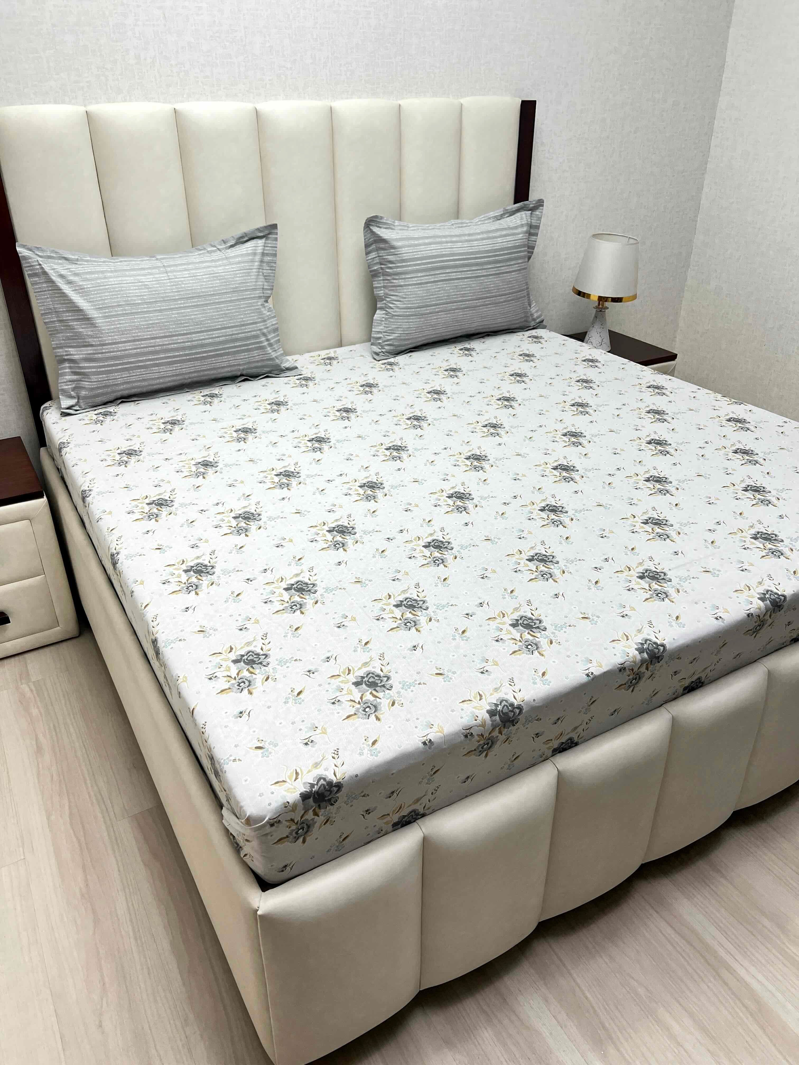 Pure Decor Pure Cotton Queen Size Double Bedsheet
