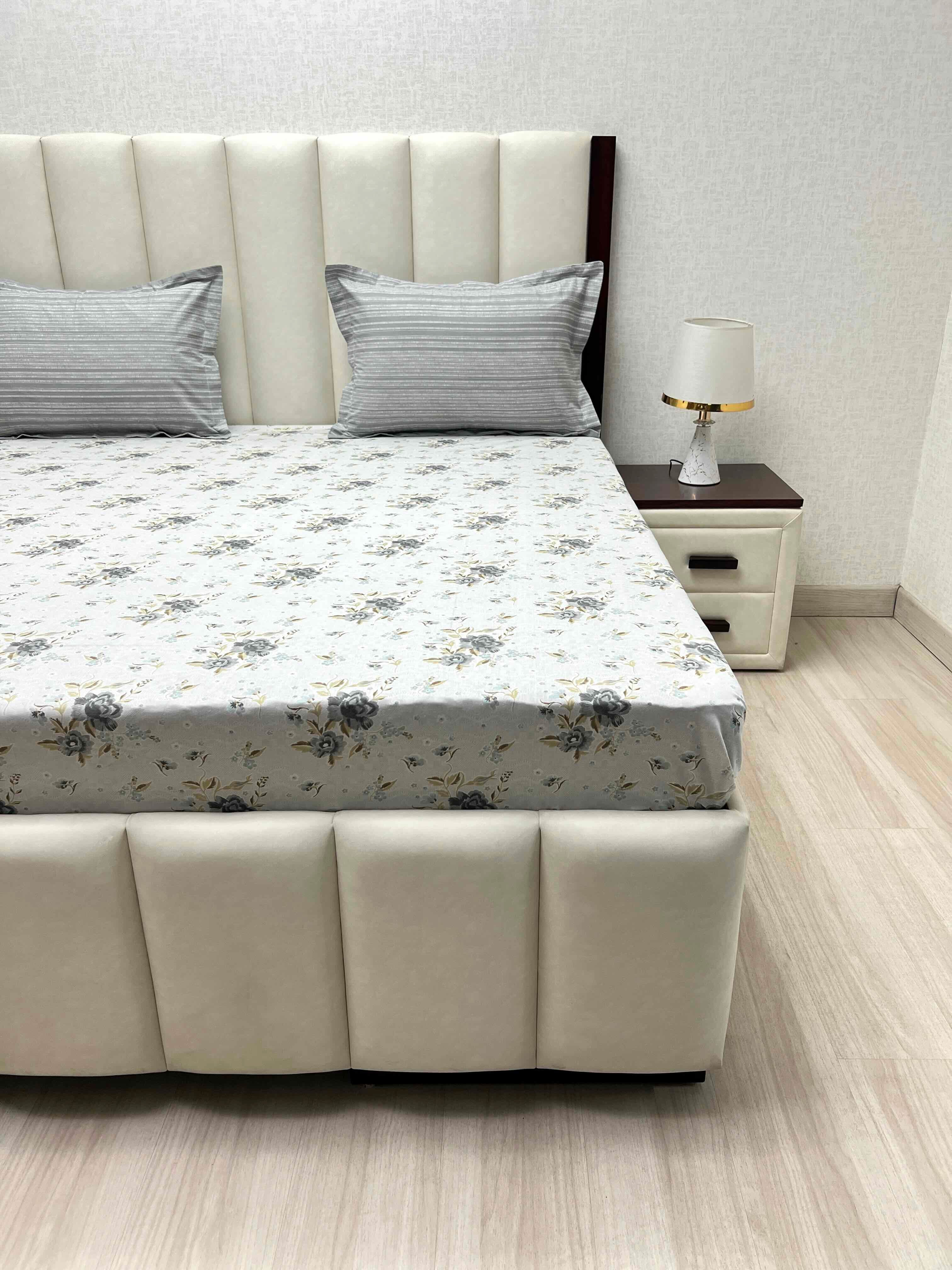 Pure Decor Pure Cotton Queen Size Double Bedsheet