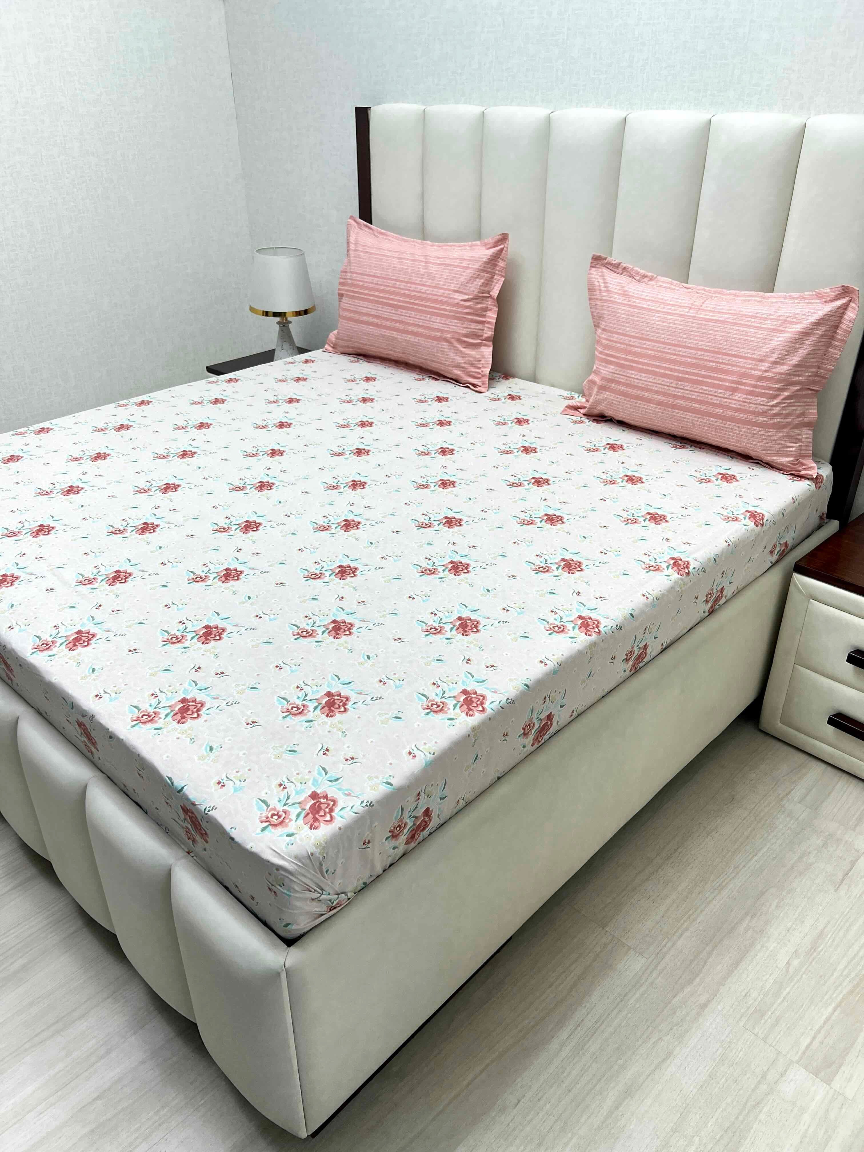 Pure Decor Pure Cotton Queen Size Double Bedsheet