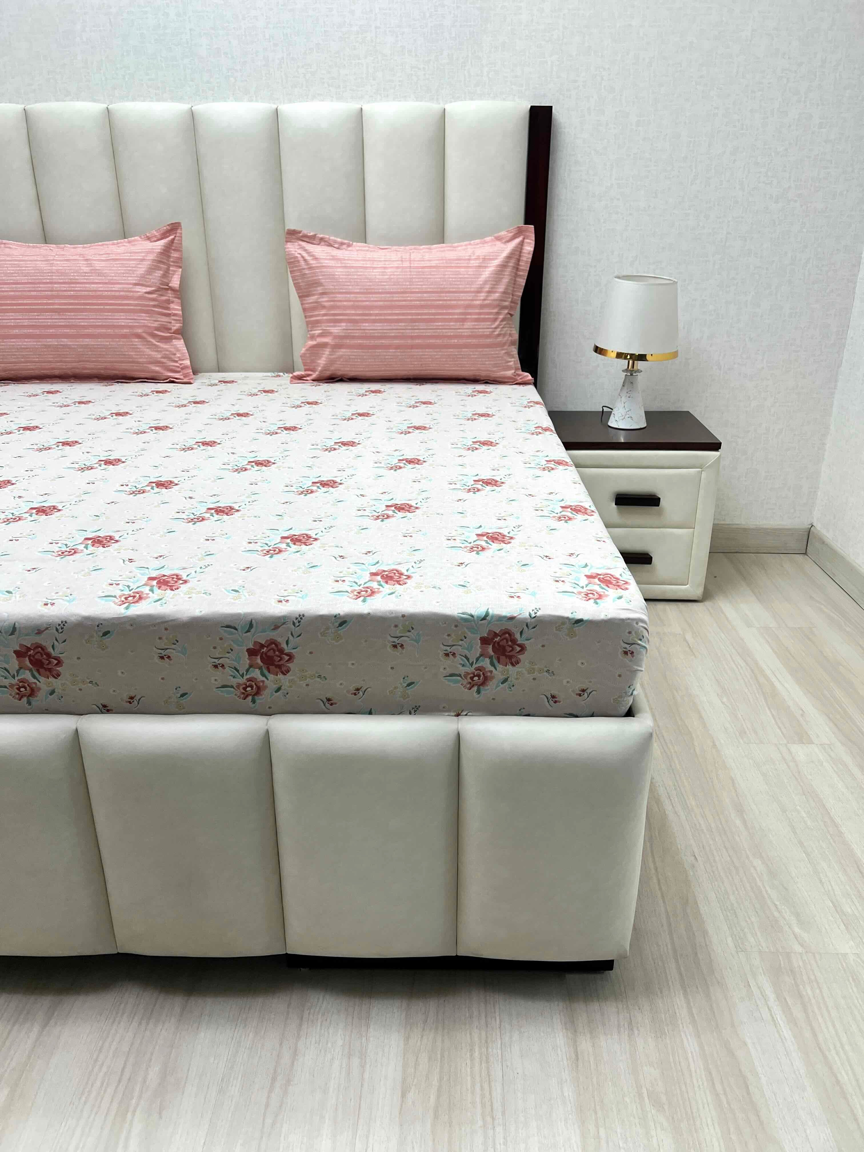 Pure Decor Pure Cotton Queen Size Double Bedsheet