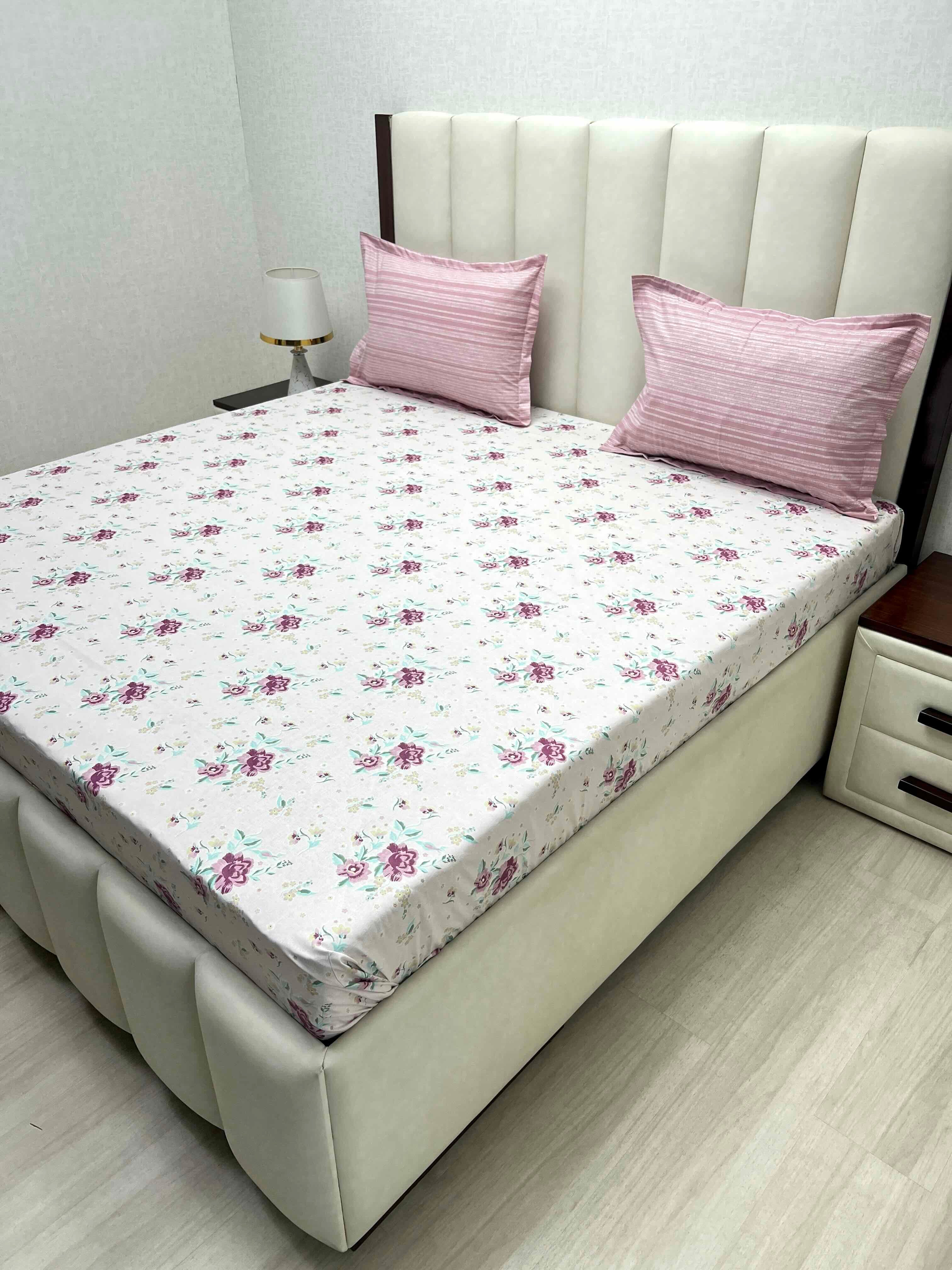 Pure Decor Pure Cotton Queen Size Double Bedsheet