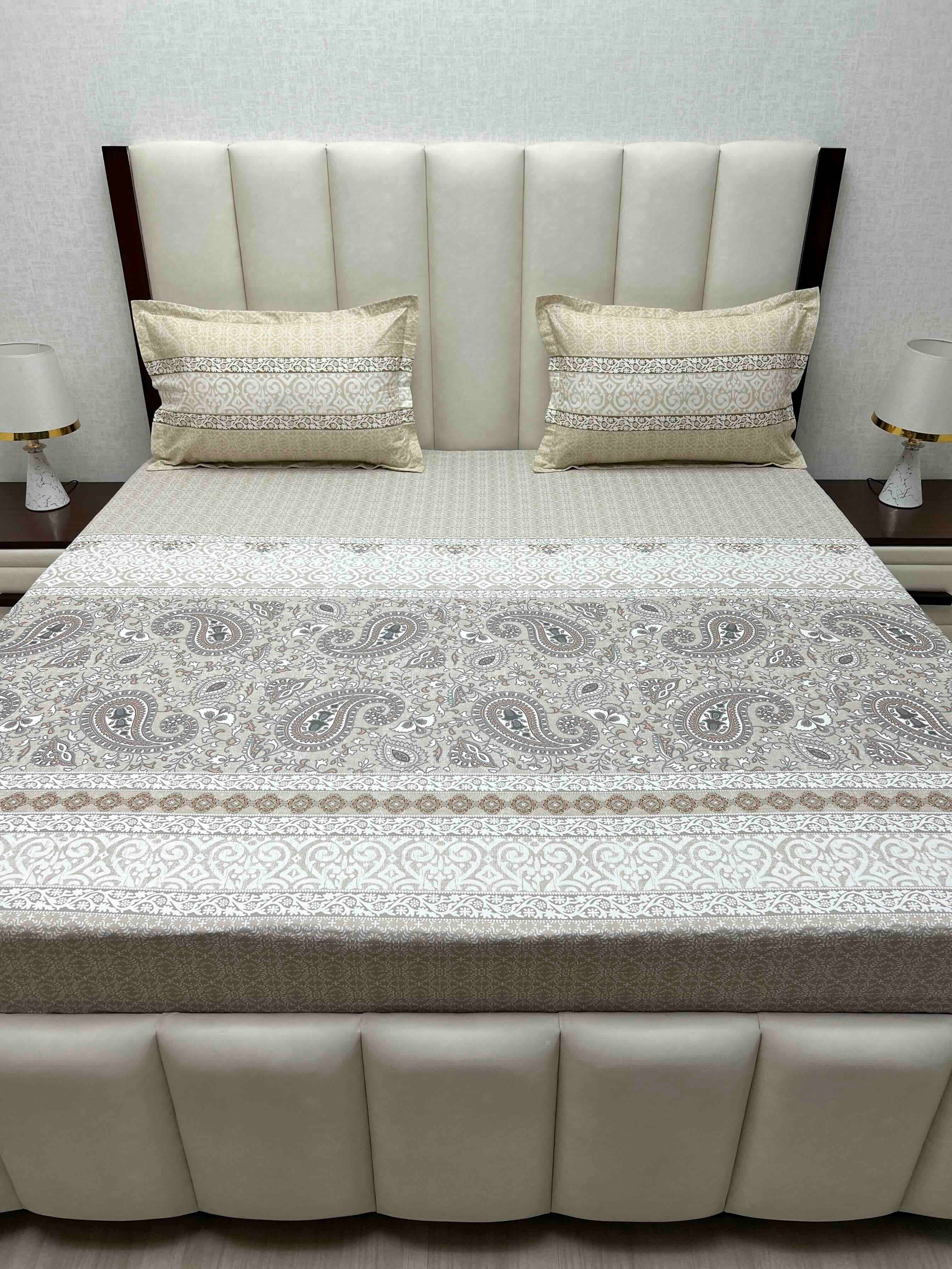 Pure Decor Pure Cotton King Size Double Bedsheet