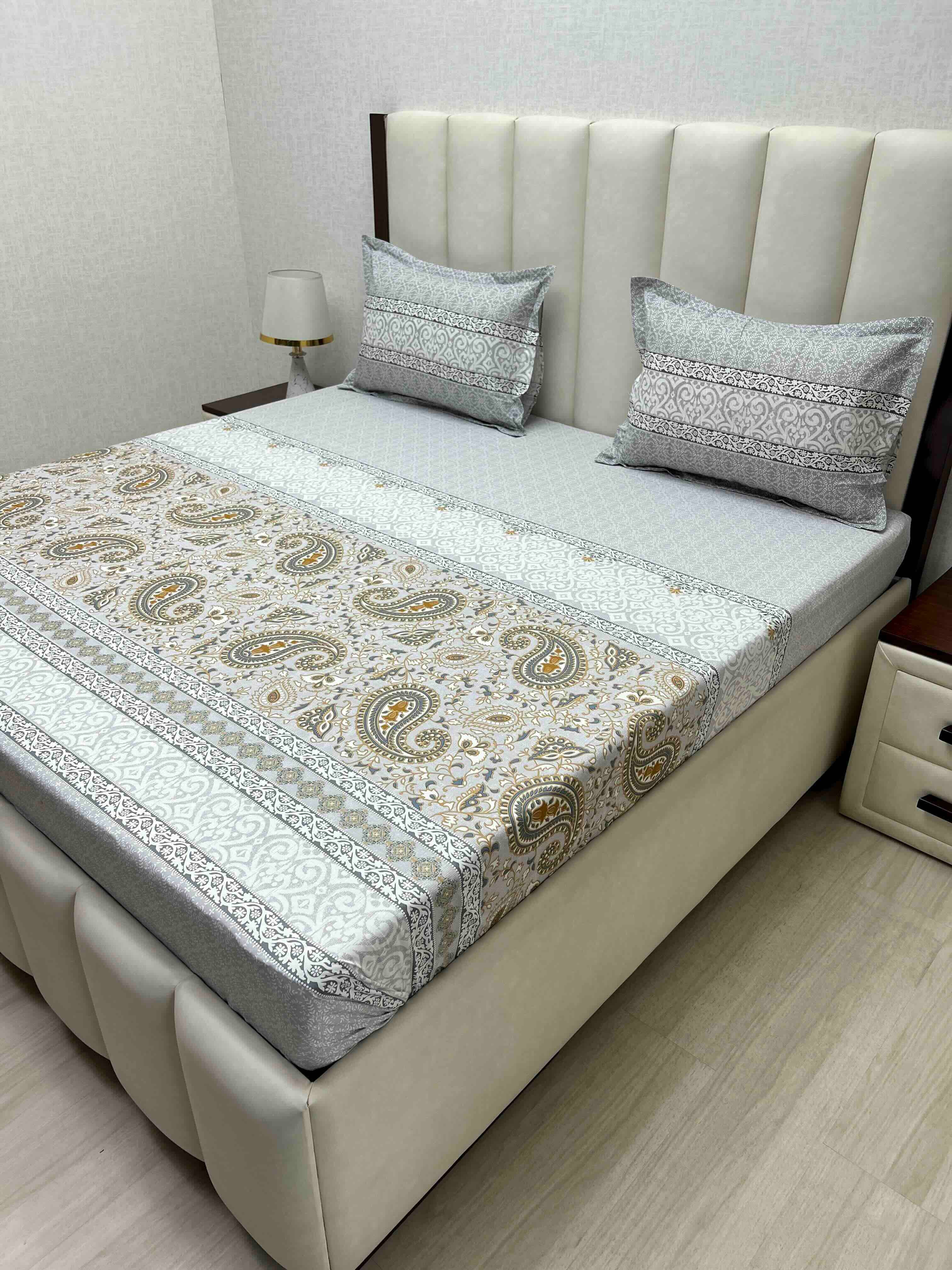 Pure Decor Pure Cotton King Size Double Bedsheet