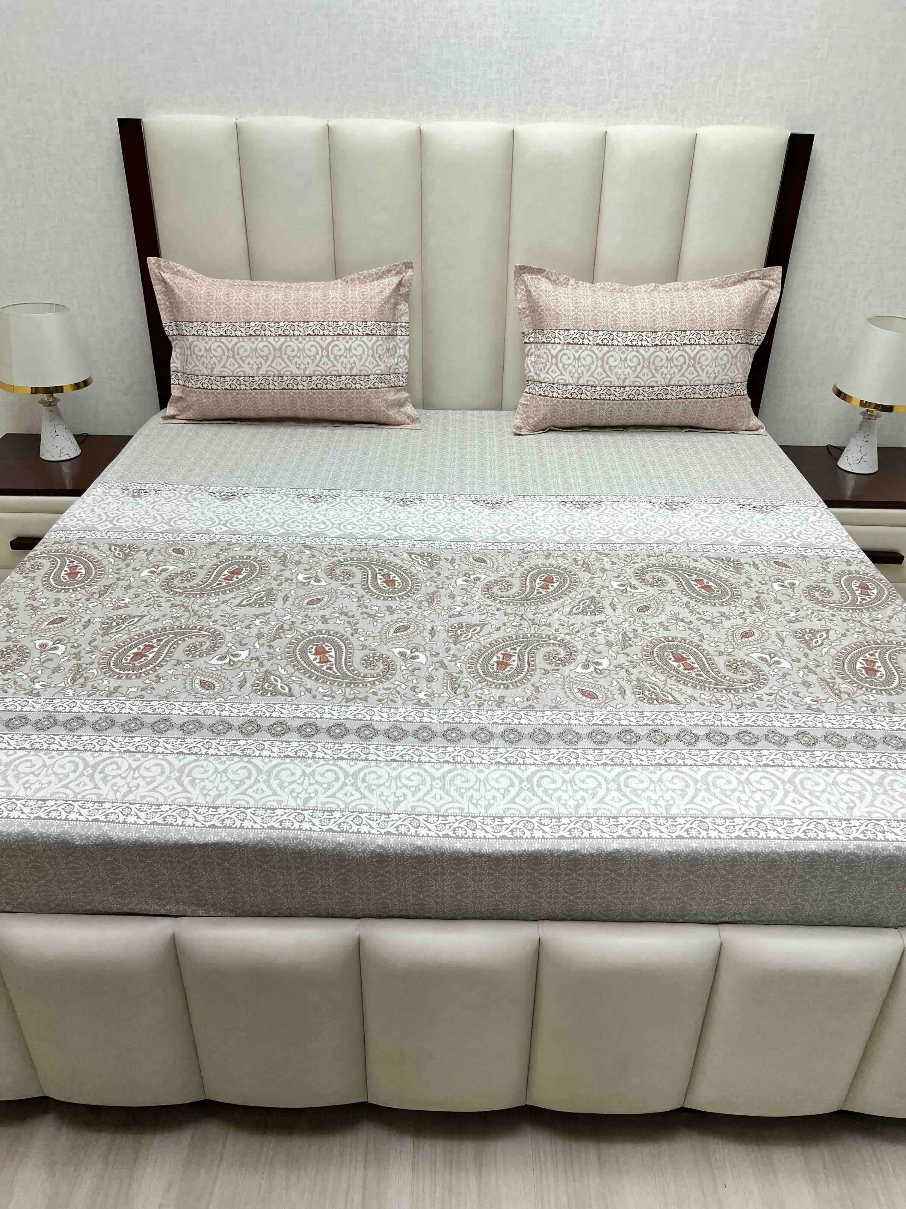 Pure Decor Pure Cotton King Size Double Bedsheet