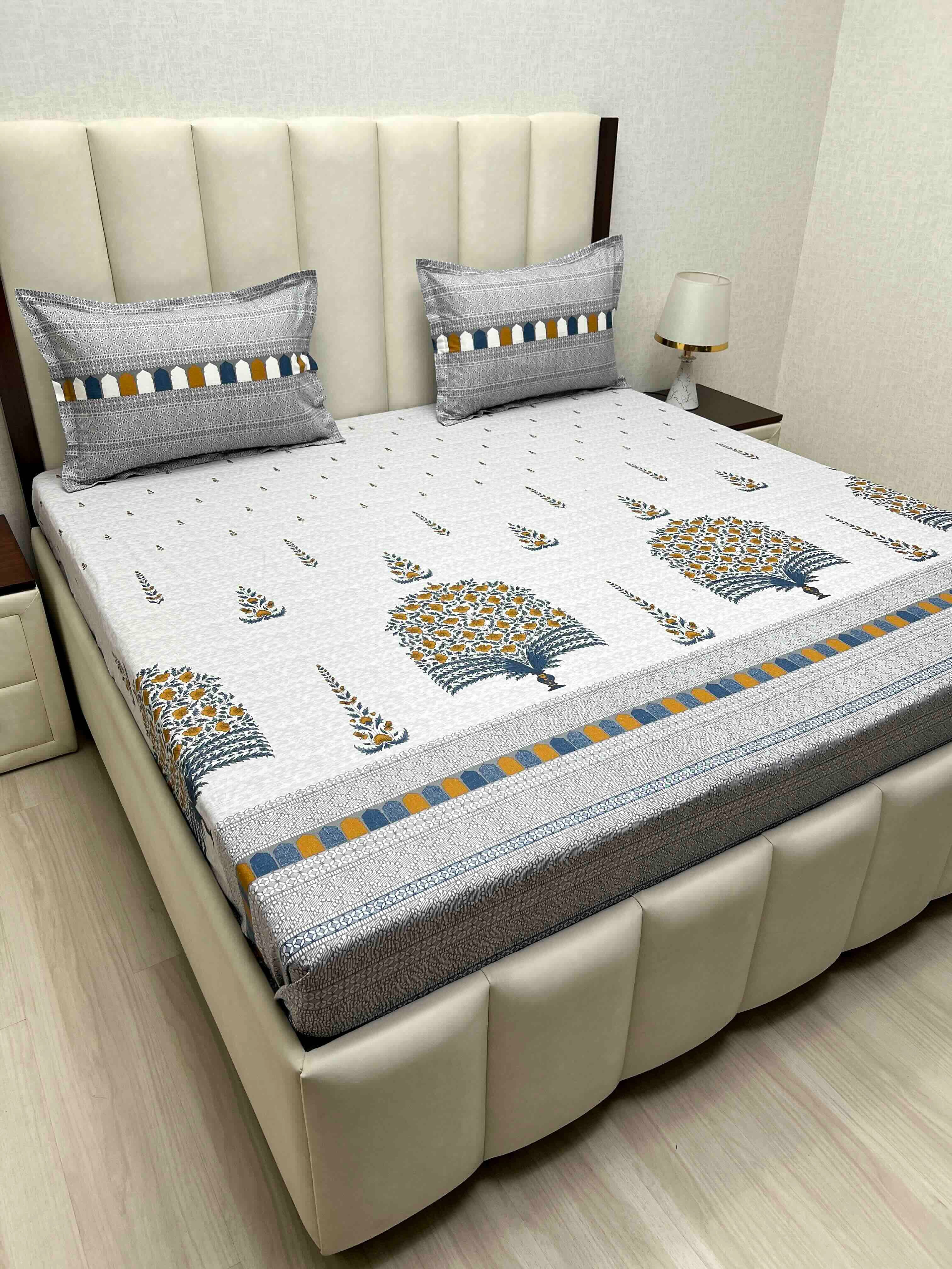Pure Decor Pure Cotton King Size Double Bedsheet