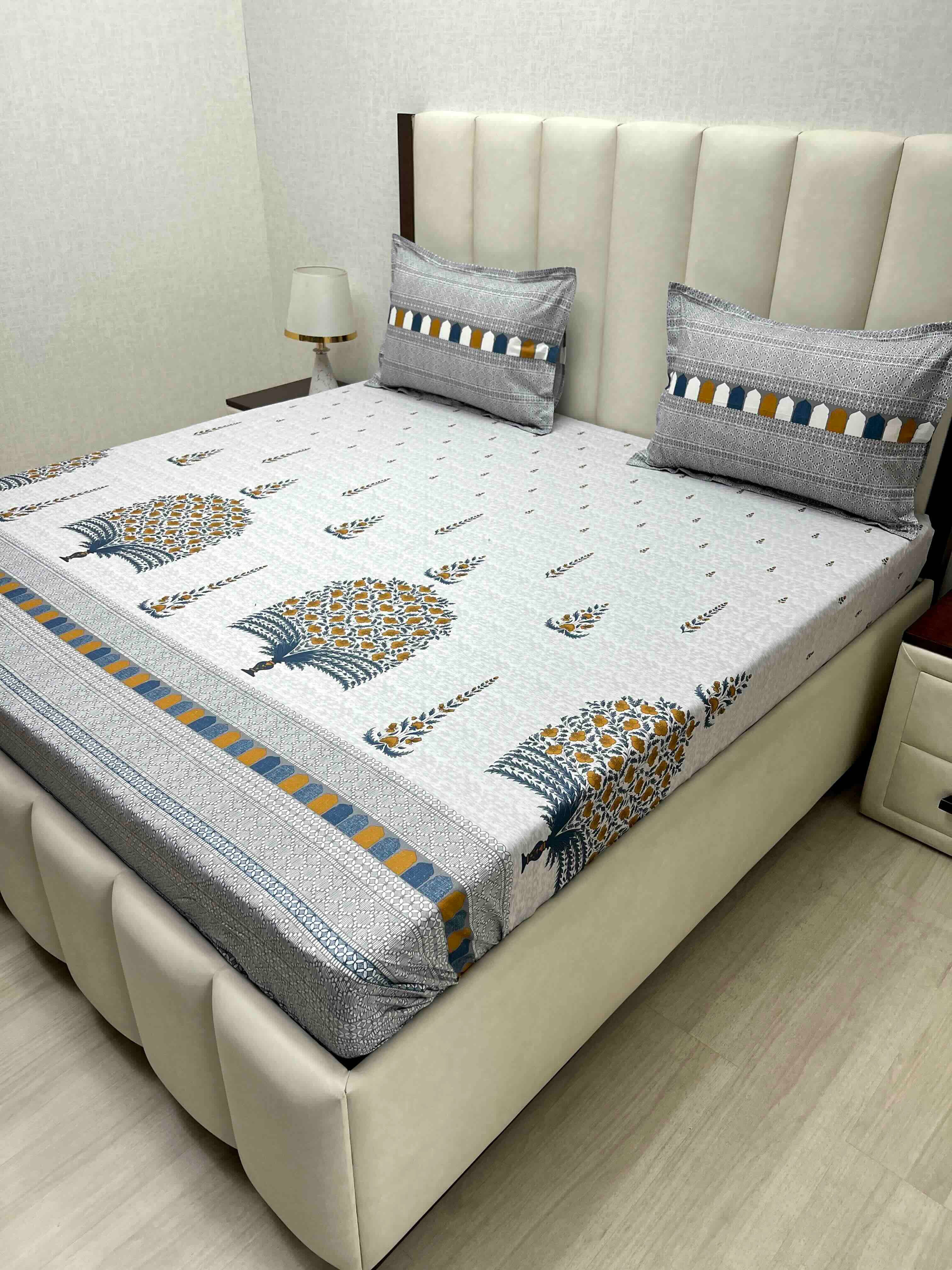Pure Decor Pure Cotton King Size Double Bedsheet