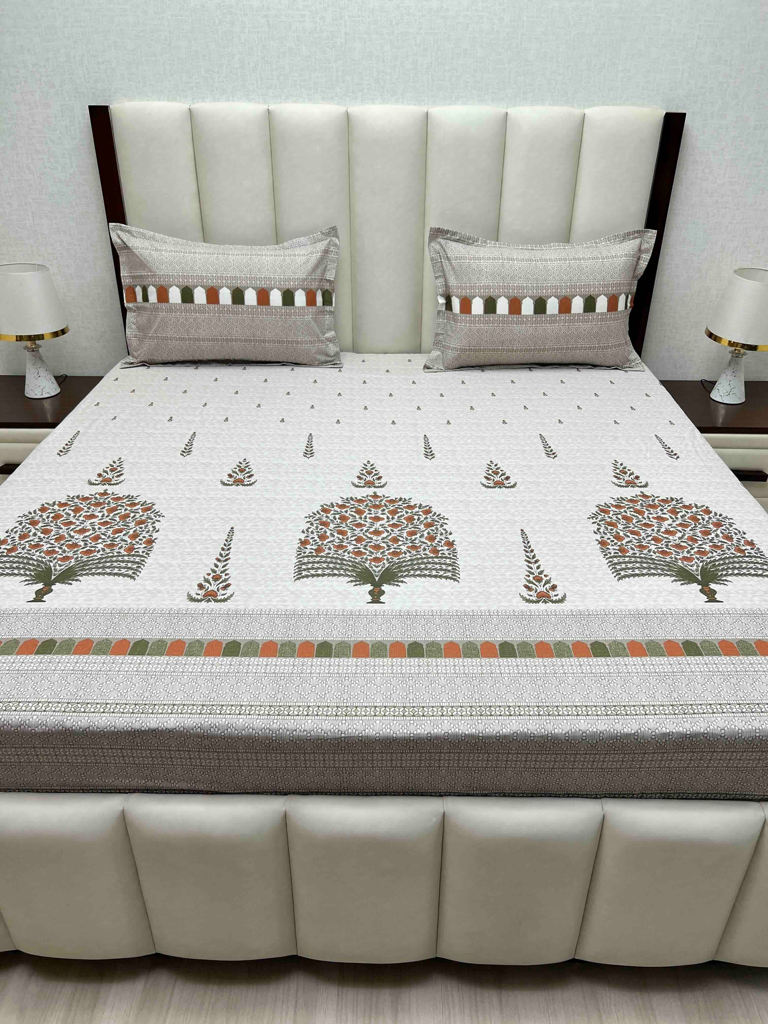Pure Decor Pure Cotton King Size Double Bedsheet