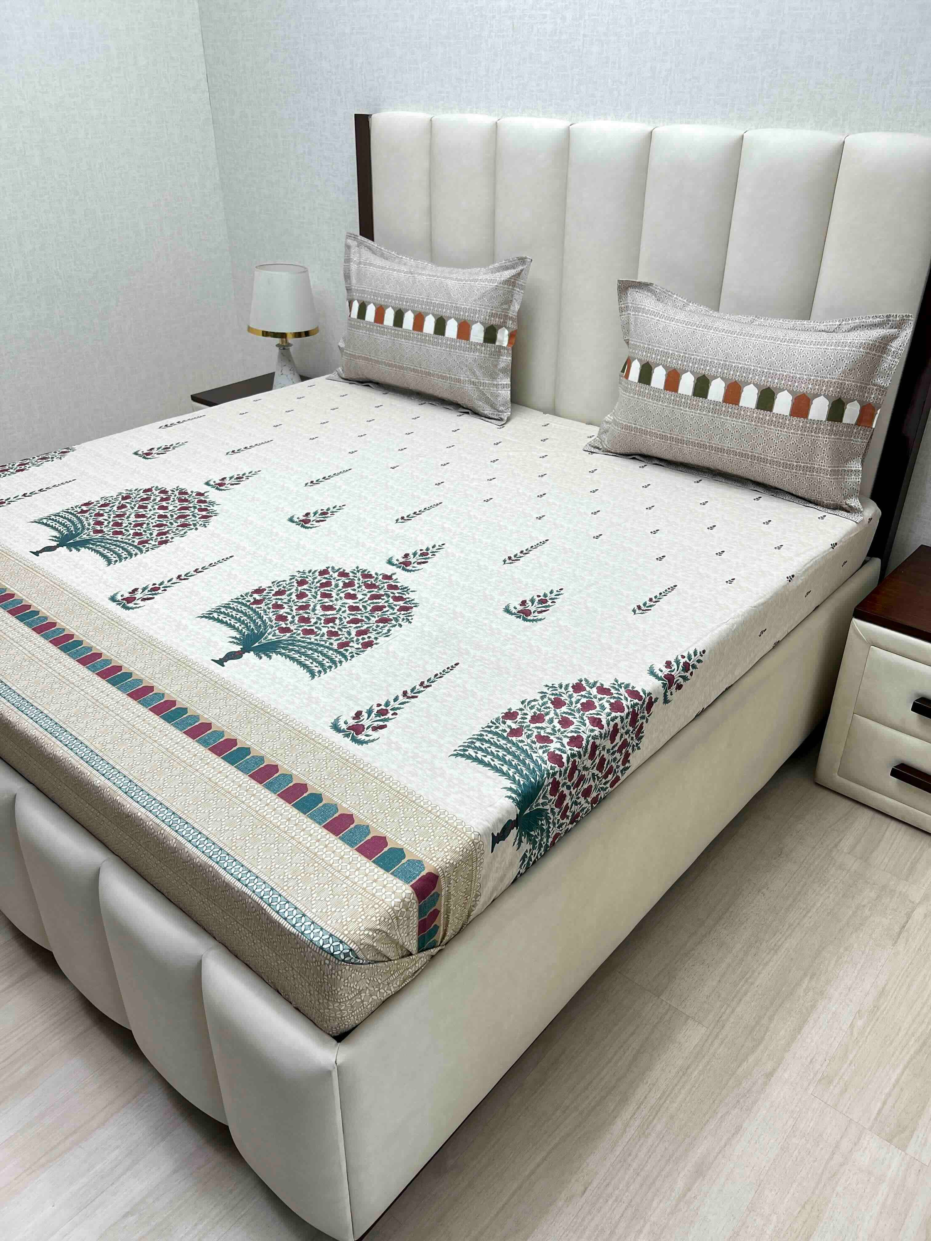 Pure Decor Pure Cotton King Size Double Bedsheet