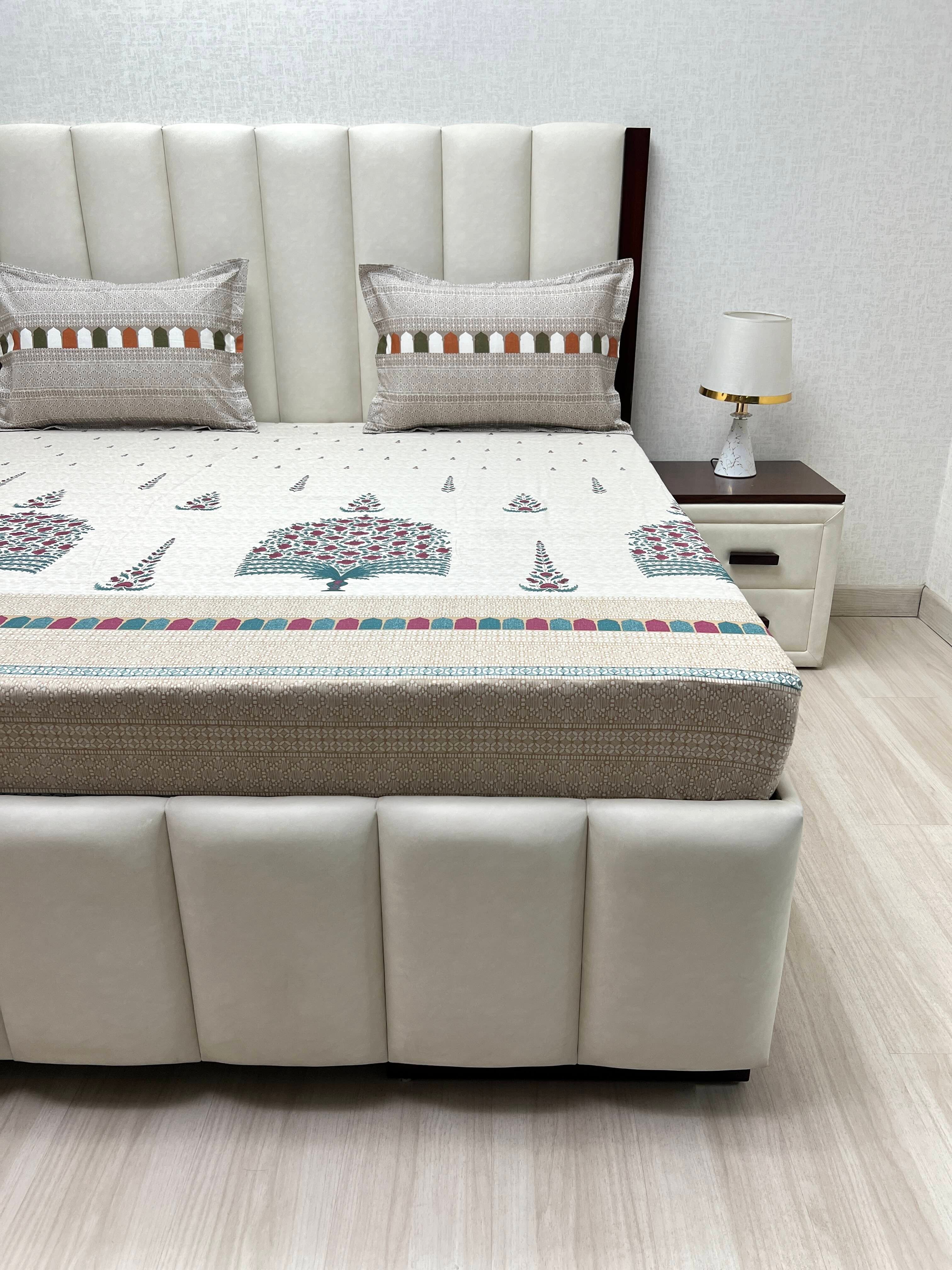 Pure Decor Pure Cotton King Size Double Bedsheet