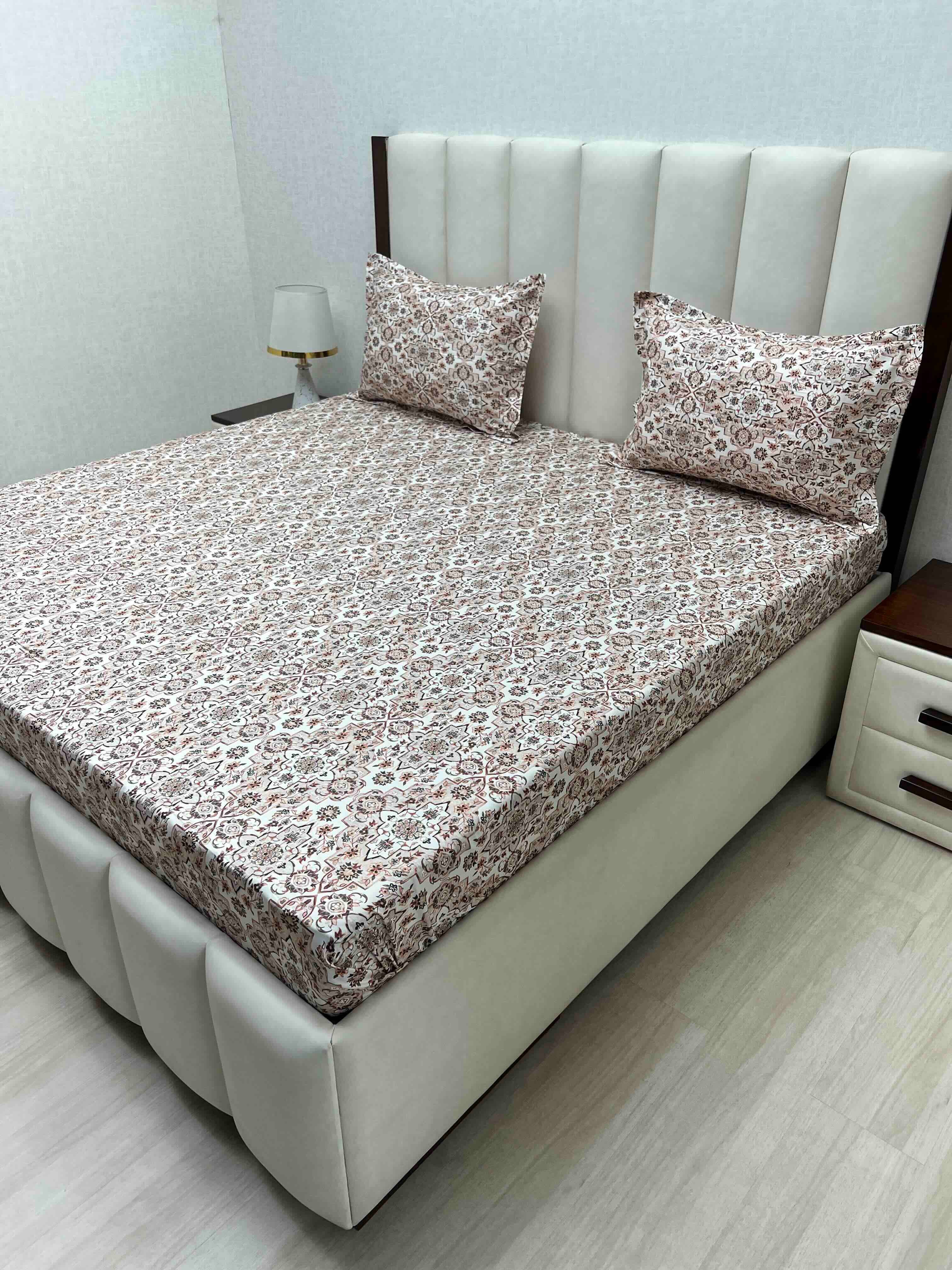 Pure Decor Pure Cotton Super King Size Double Bedsheet