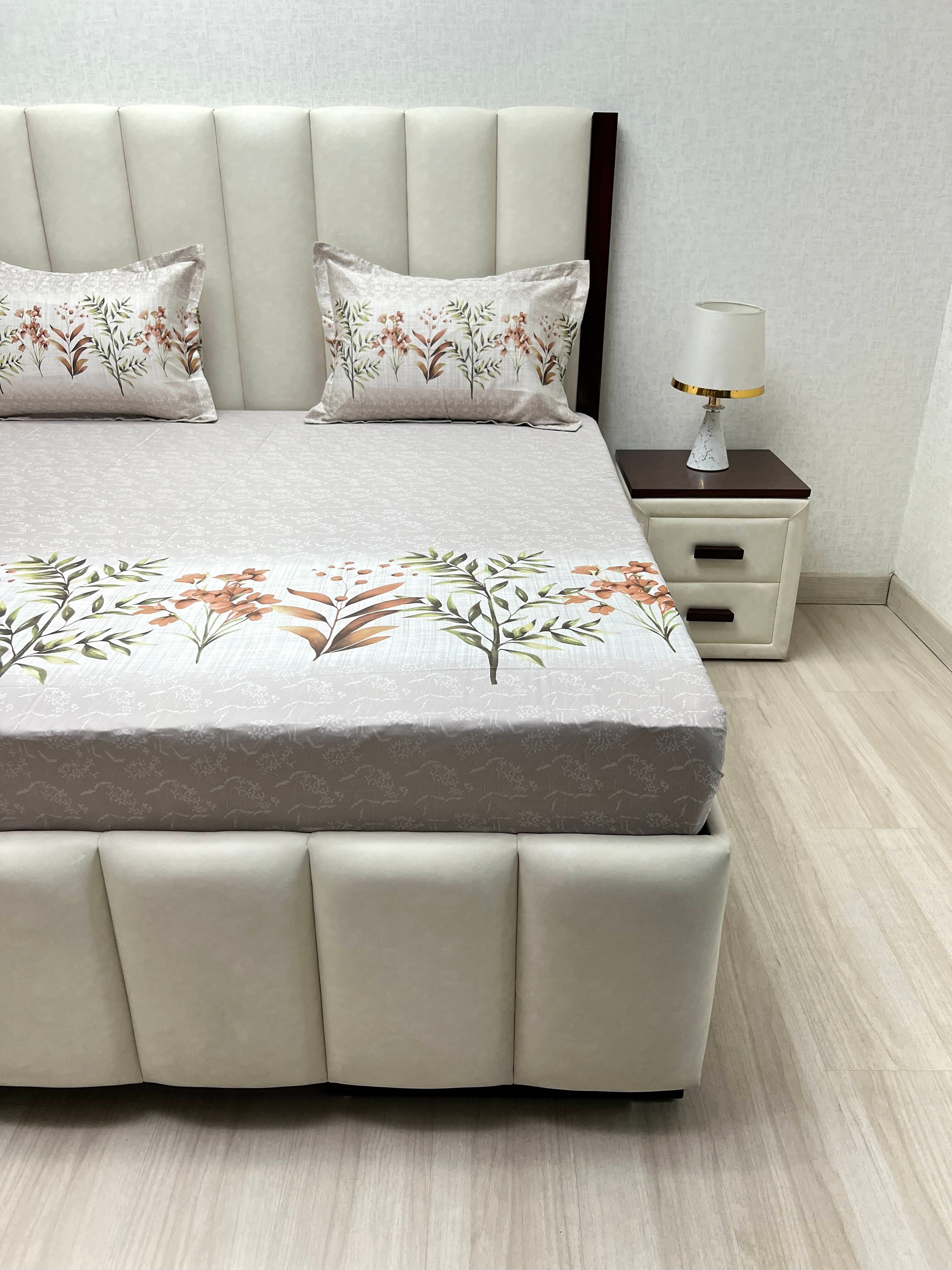 Pure Decor Pure Cotton King Size Double Bedsheet