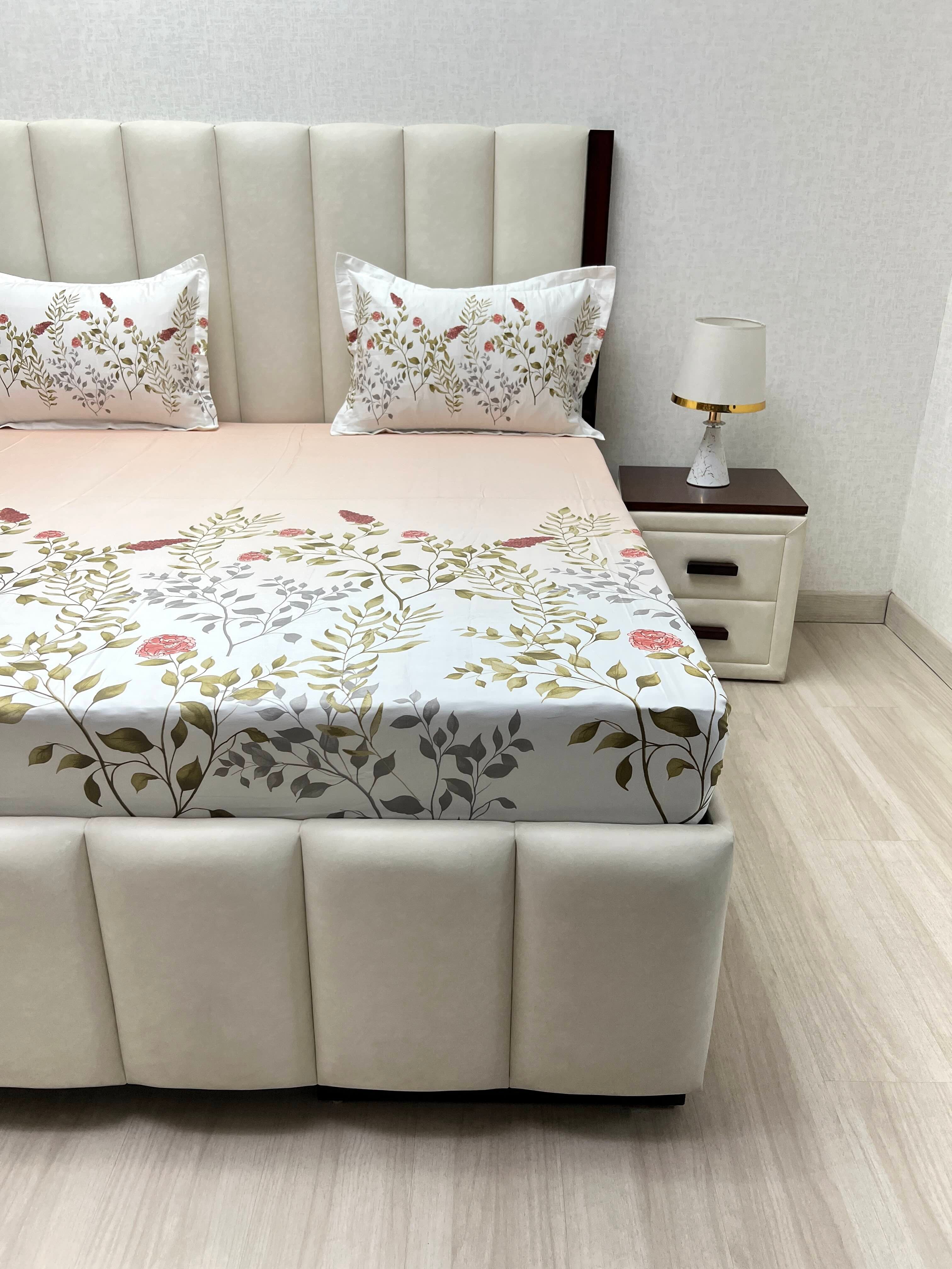 Pure Decor Pure Cotton King Size Double Bedsheet