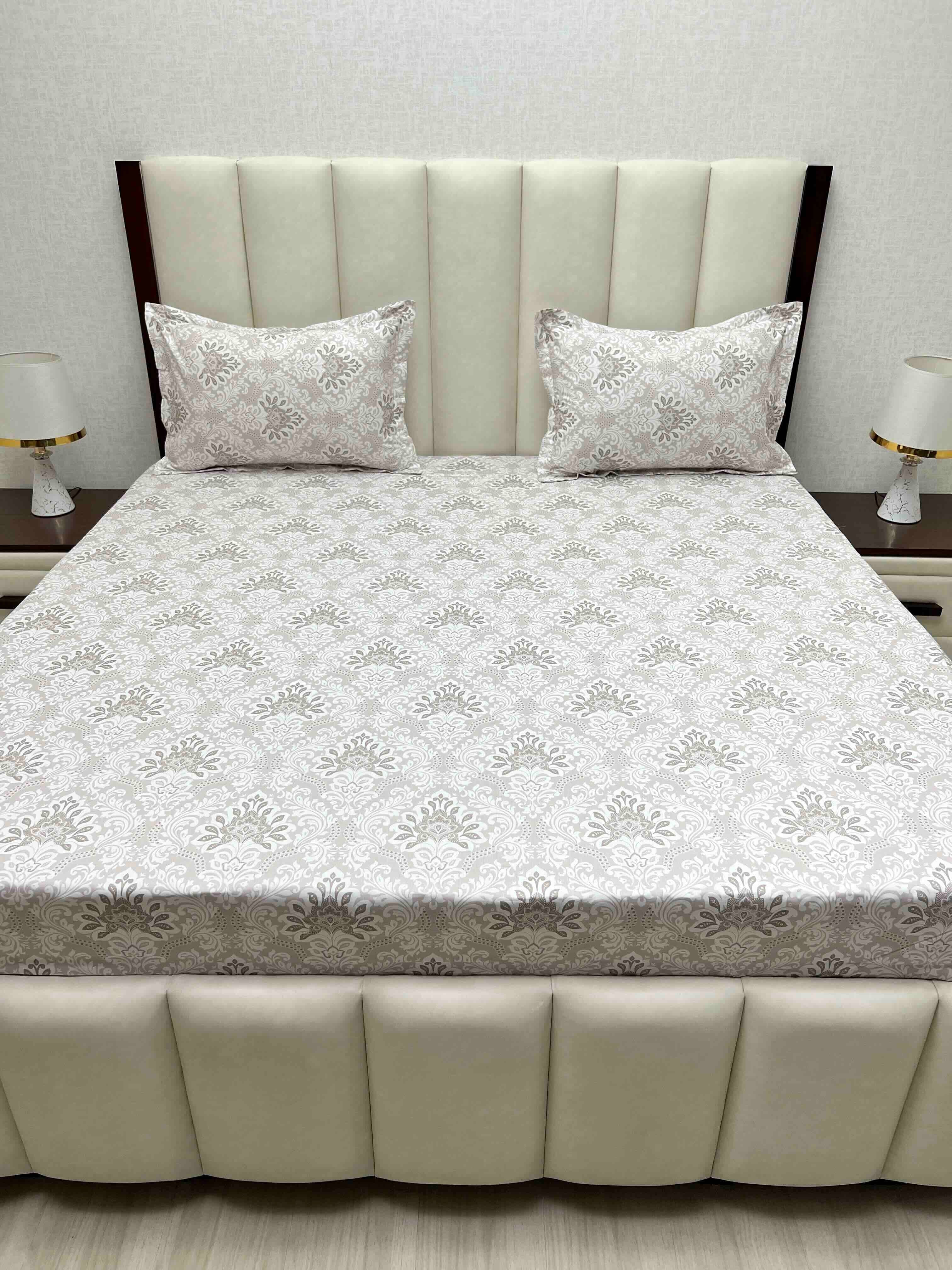 Pure Decor Pure Cotton King Size Double Bedsheet