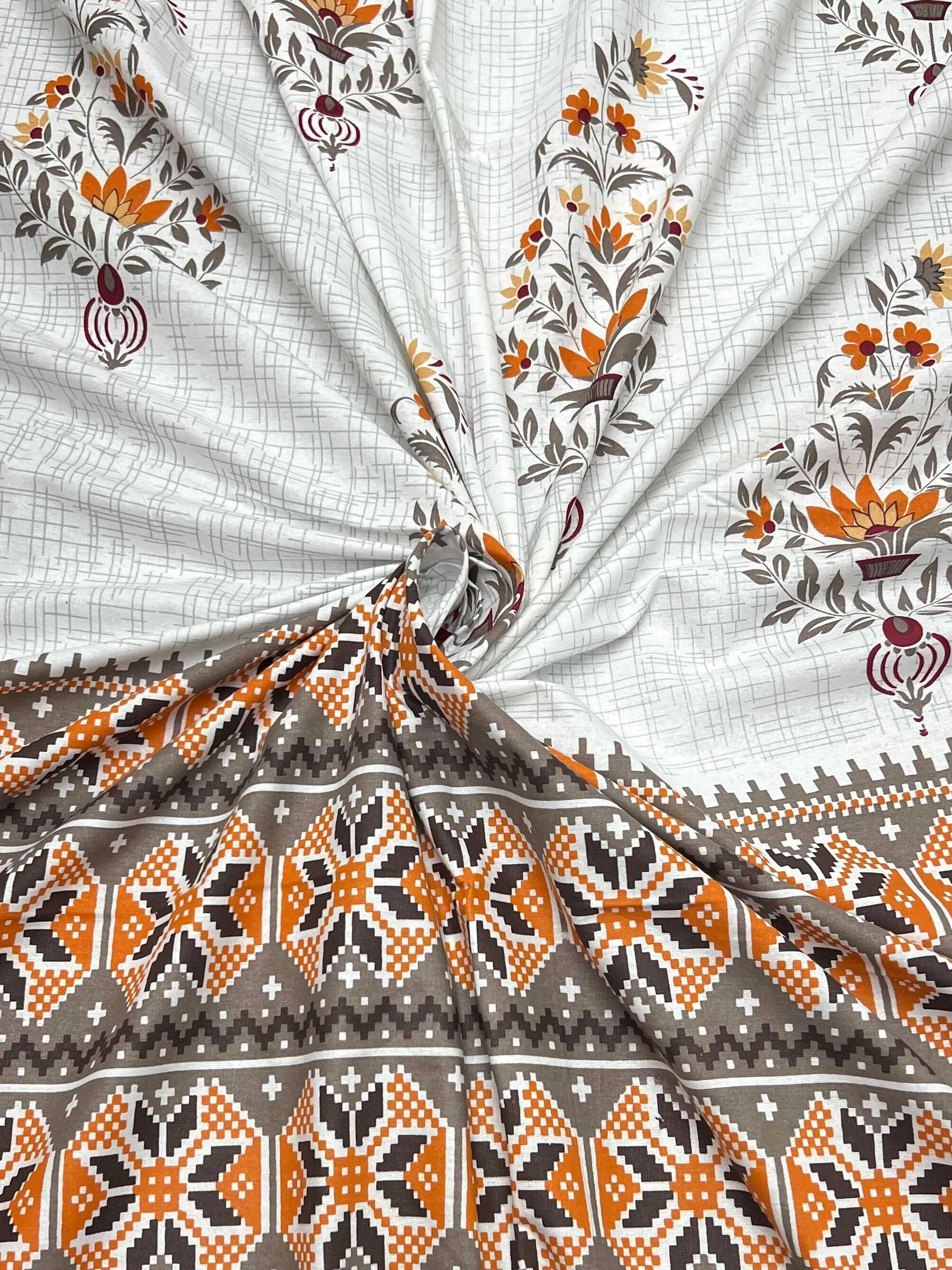 Pure Decor Pure Cotton King Size Double Bedsheet