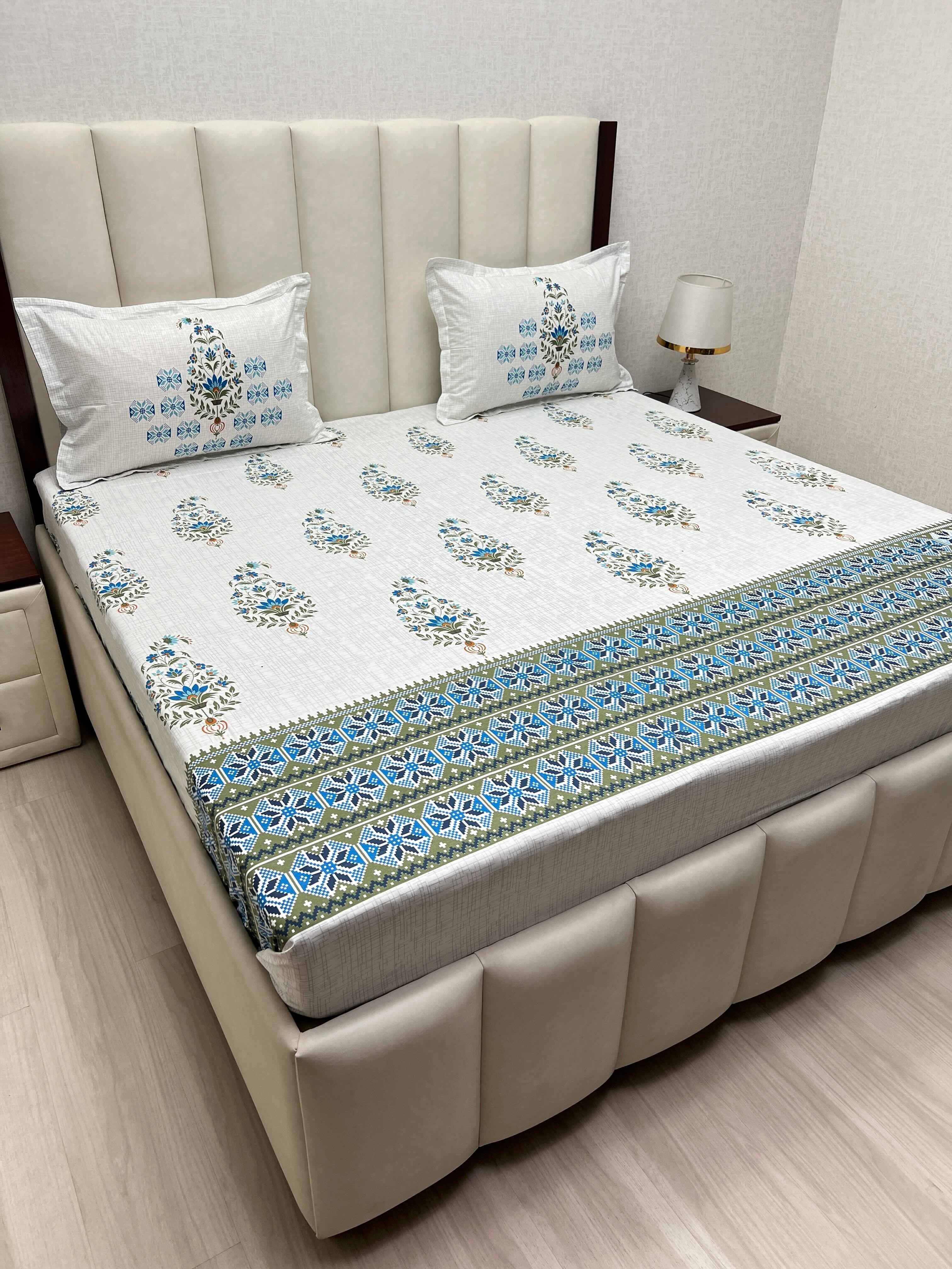 Pure Decor Pure Cotton King Size Double Bedsheet