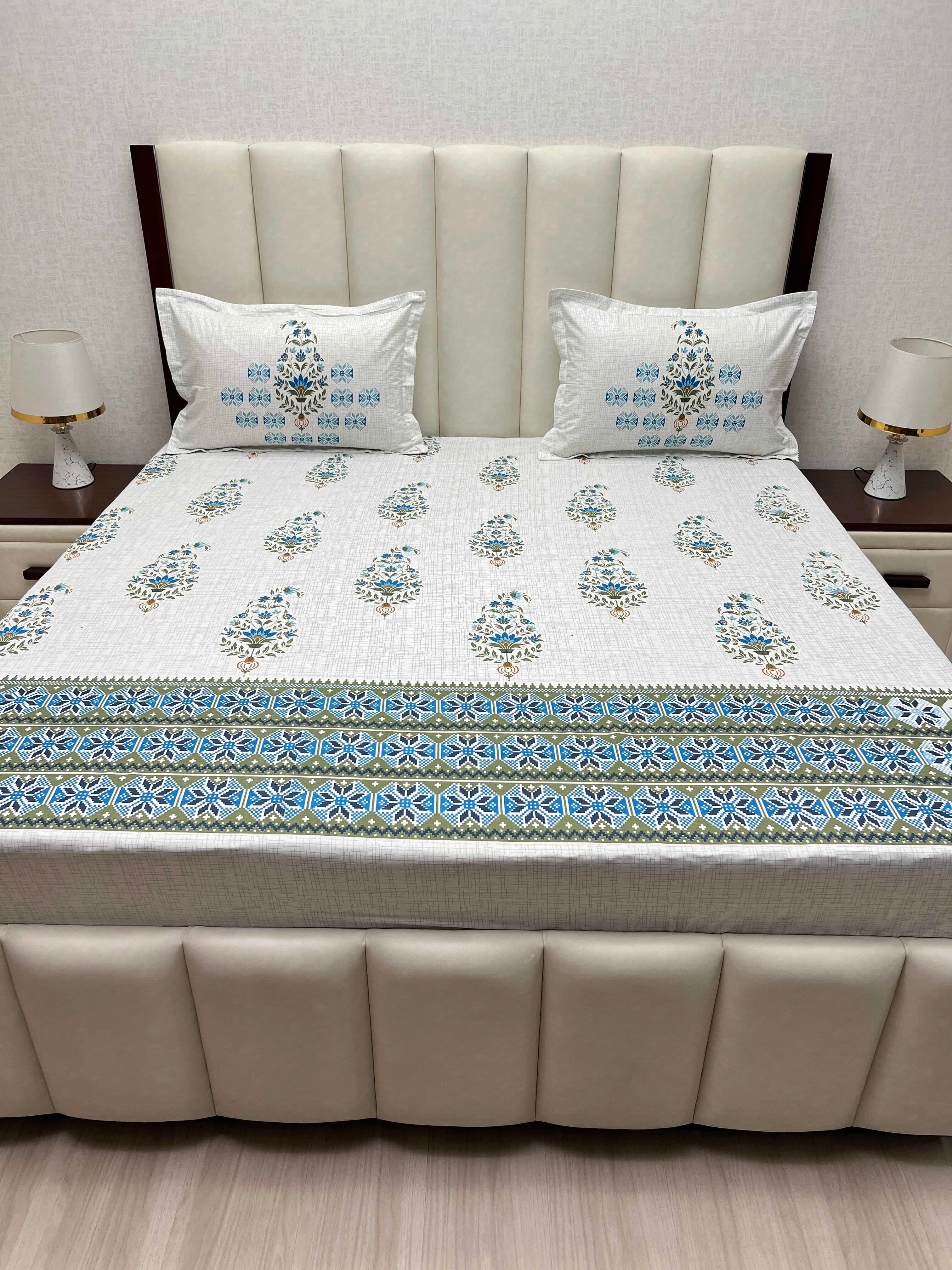 Pure Decor Pure Cotton King Size Double Bedsheet