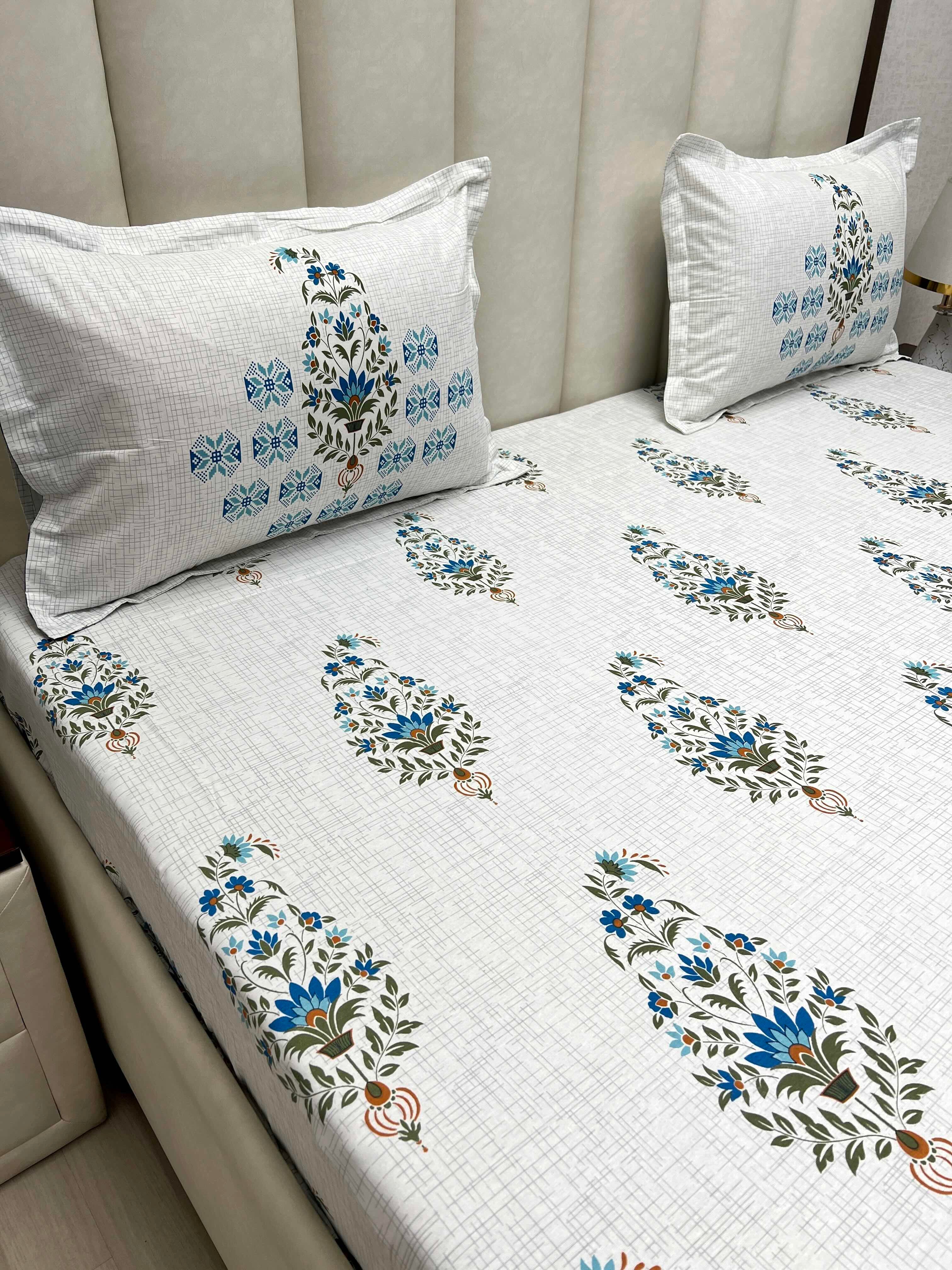 Pure Decor Pure Cotton King Size Double Bedsheet