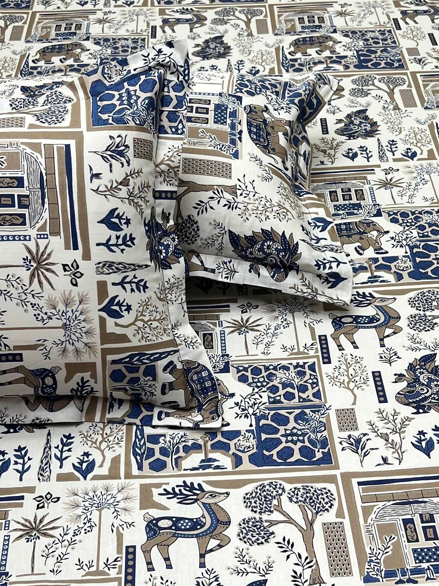 Pure Decor Pure Cotton Queen Size Double Bedsheet