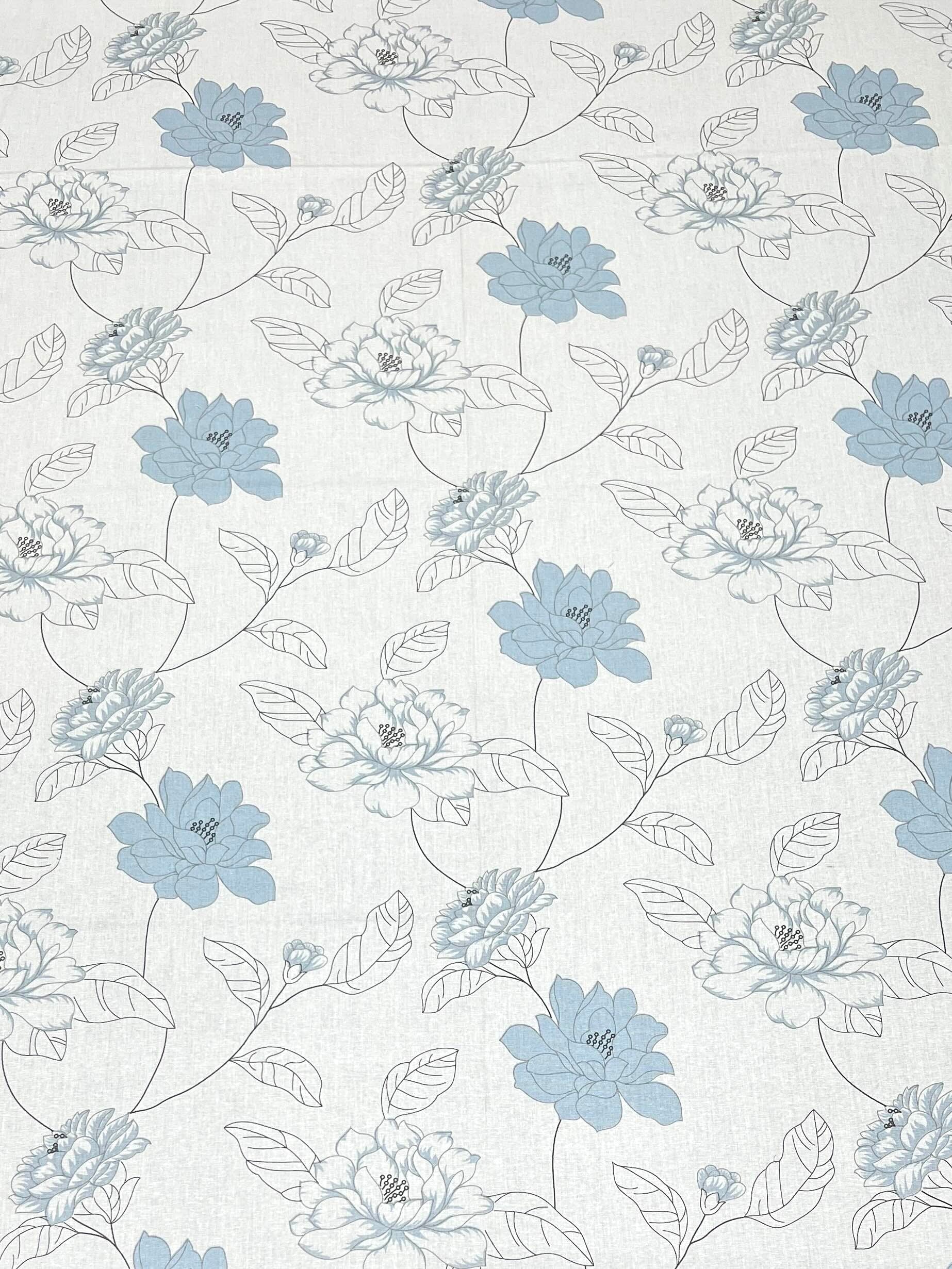 A-5039 - Pure Cotton 250 TC Queen Size Double Bedsheet (228X254) with Two Pillow Covers (43X69)