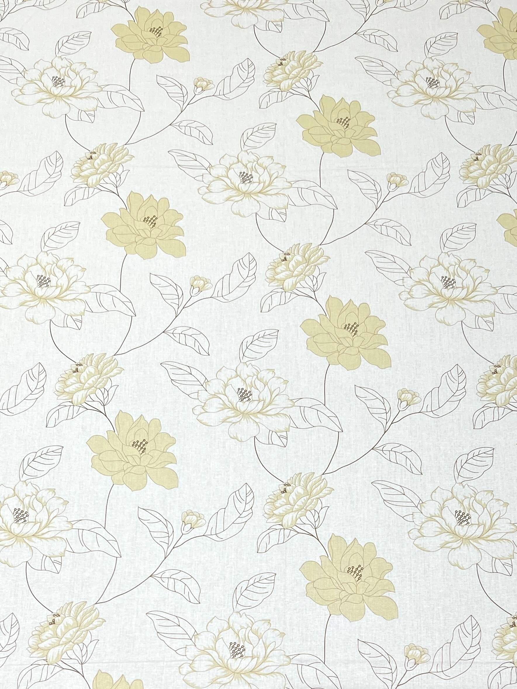 A-5040 - Pure Cotton 250 TC Queen Size Double Bedsheet (228X254) with Two Pillow Covers (43X69)